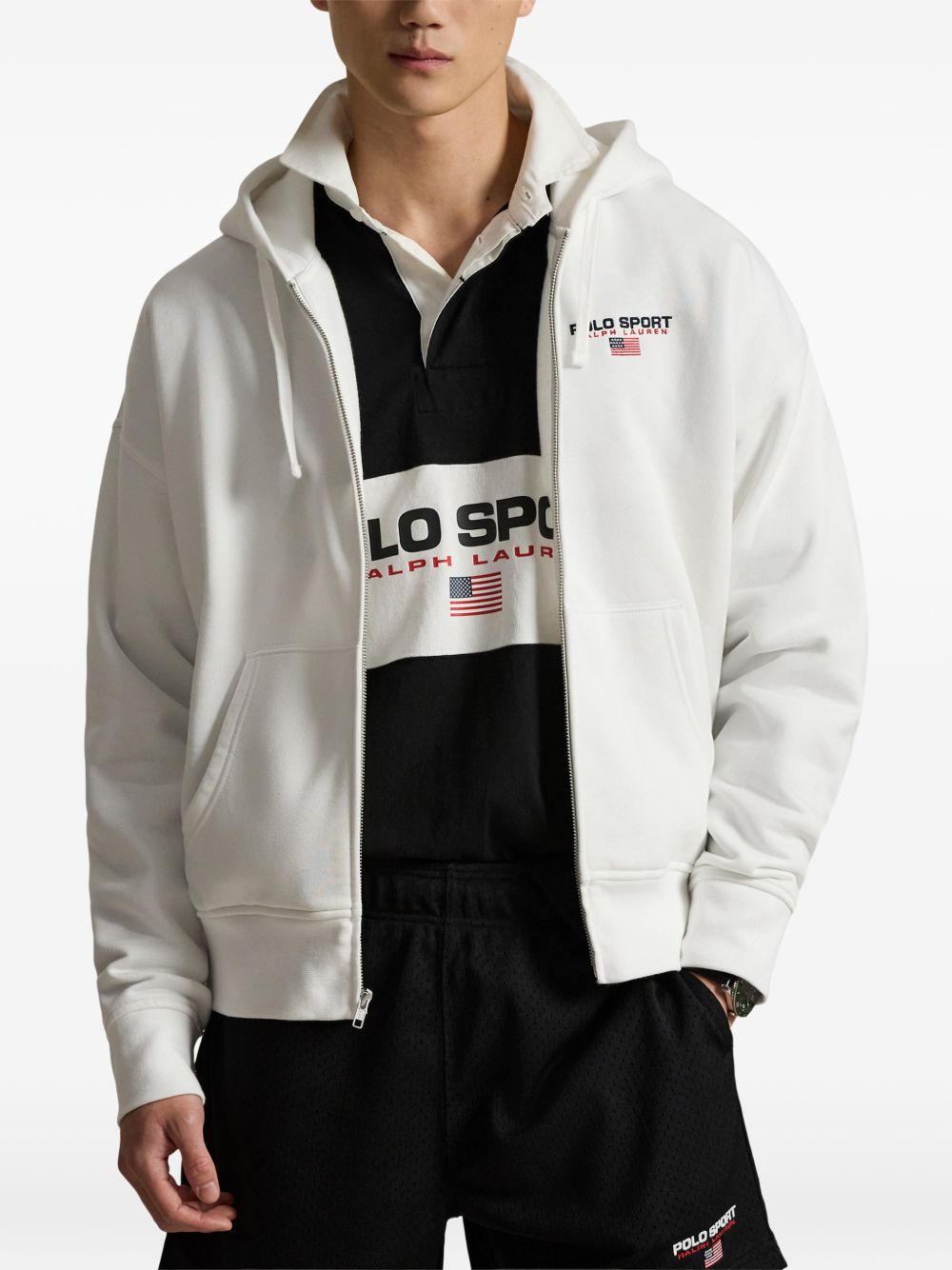 Front Zip Hoodie with Adjustable Drawstring