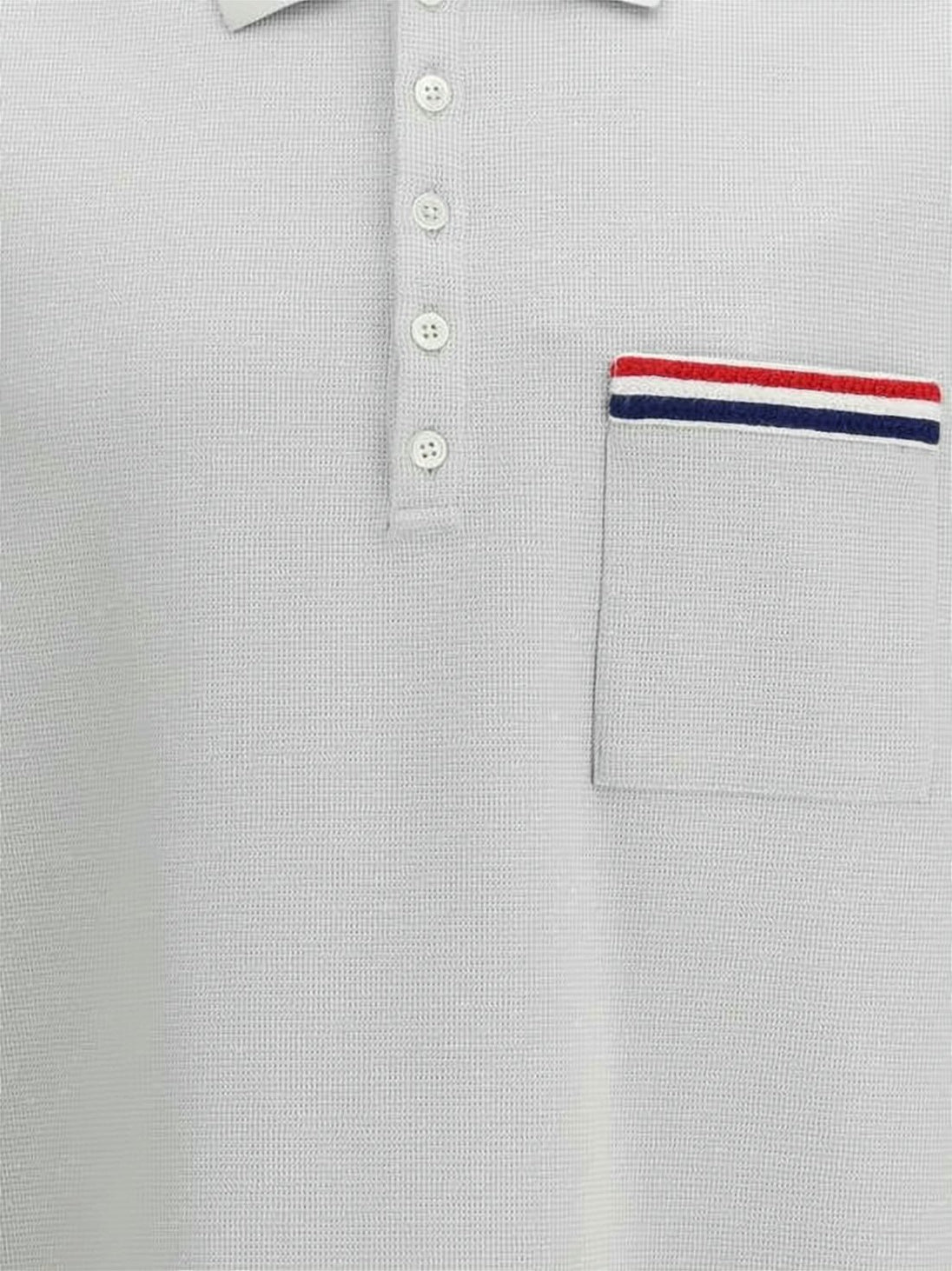 Multicolour Textured Weave Striped Accent Polo