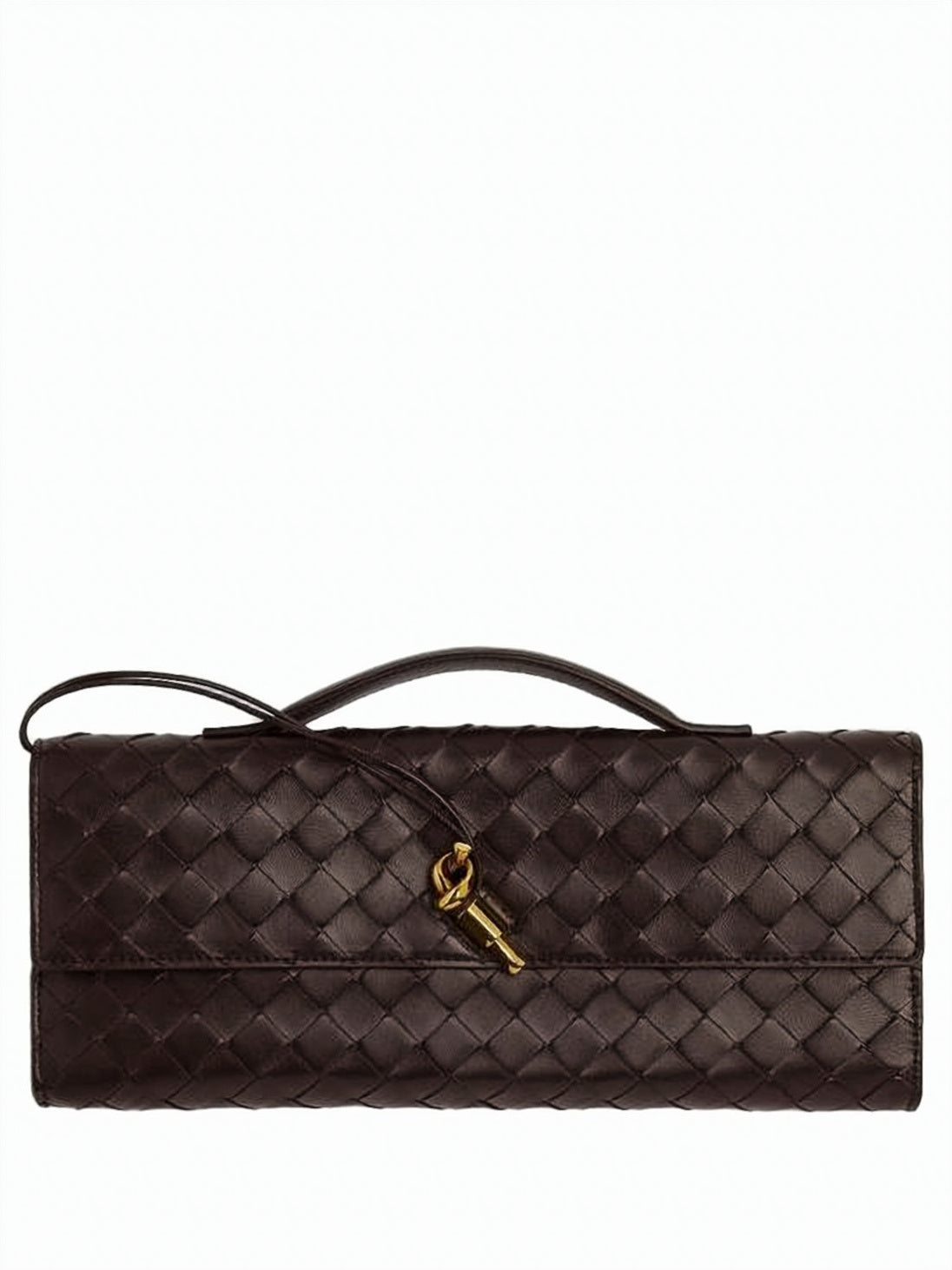 Rectangular Woven Lambskin Tote Bag