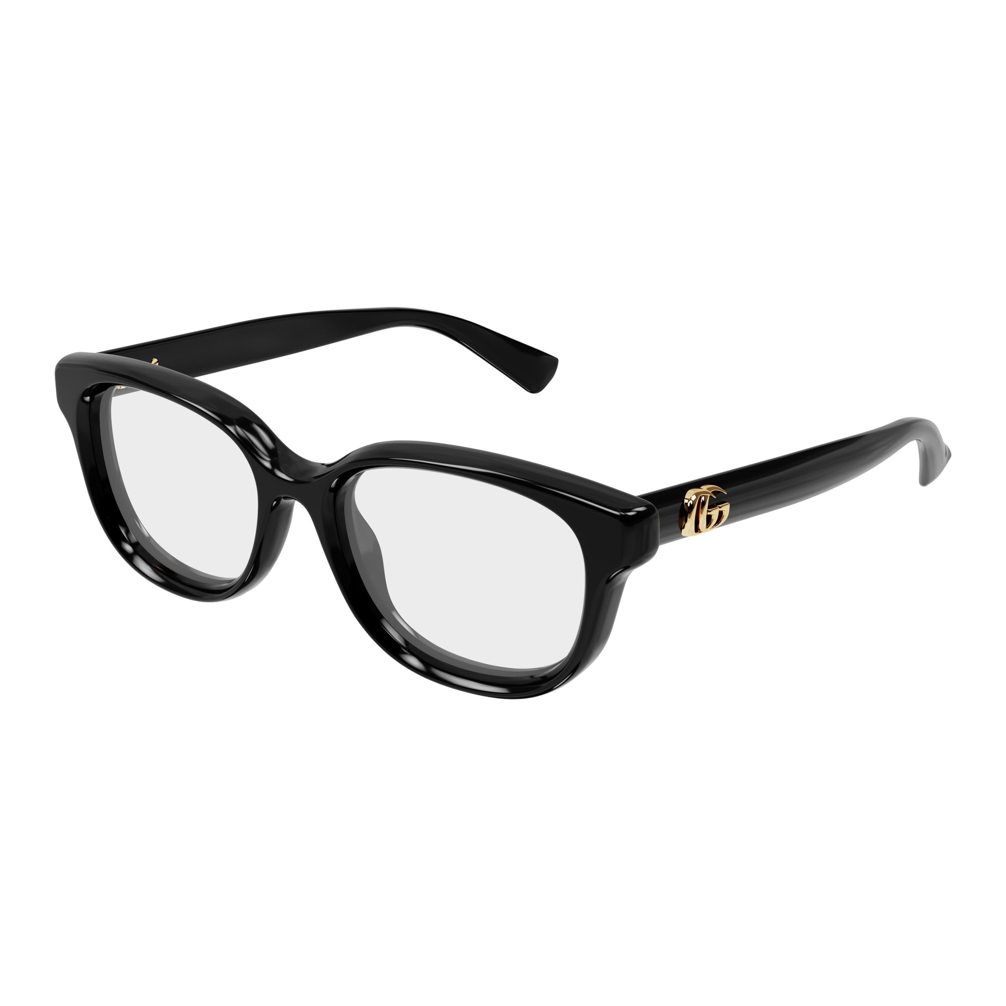 Gg1978o Bold Black Round Square Sunglasses