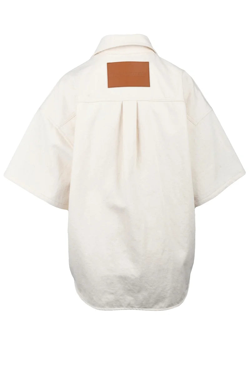 Oversized Cotton Shirt - White
