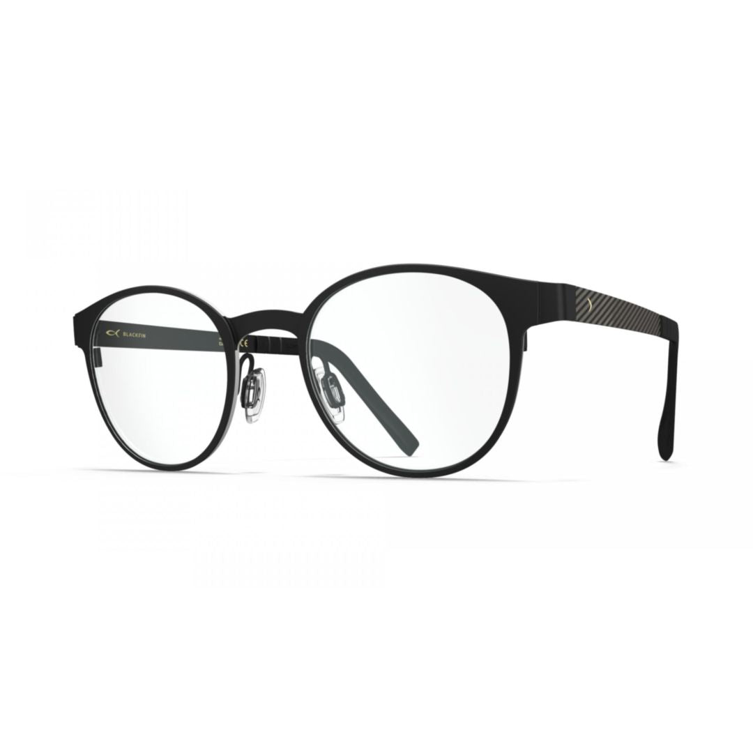 Bf728 Key West Round Frame Sunglasses with Matte Black Finish