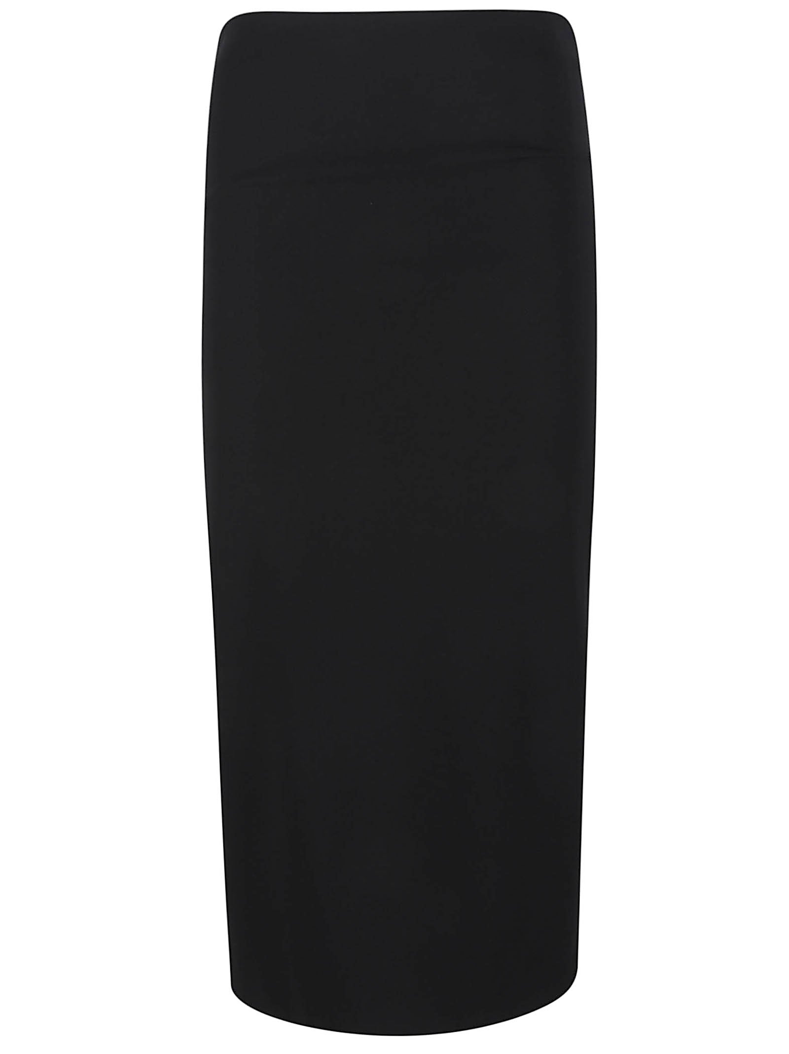 Fitted Black Pencil Skirt with High Waist
