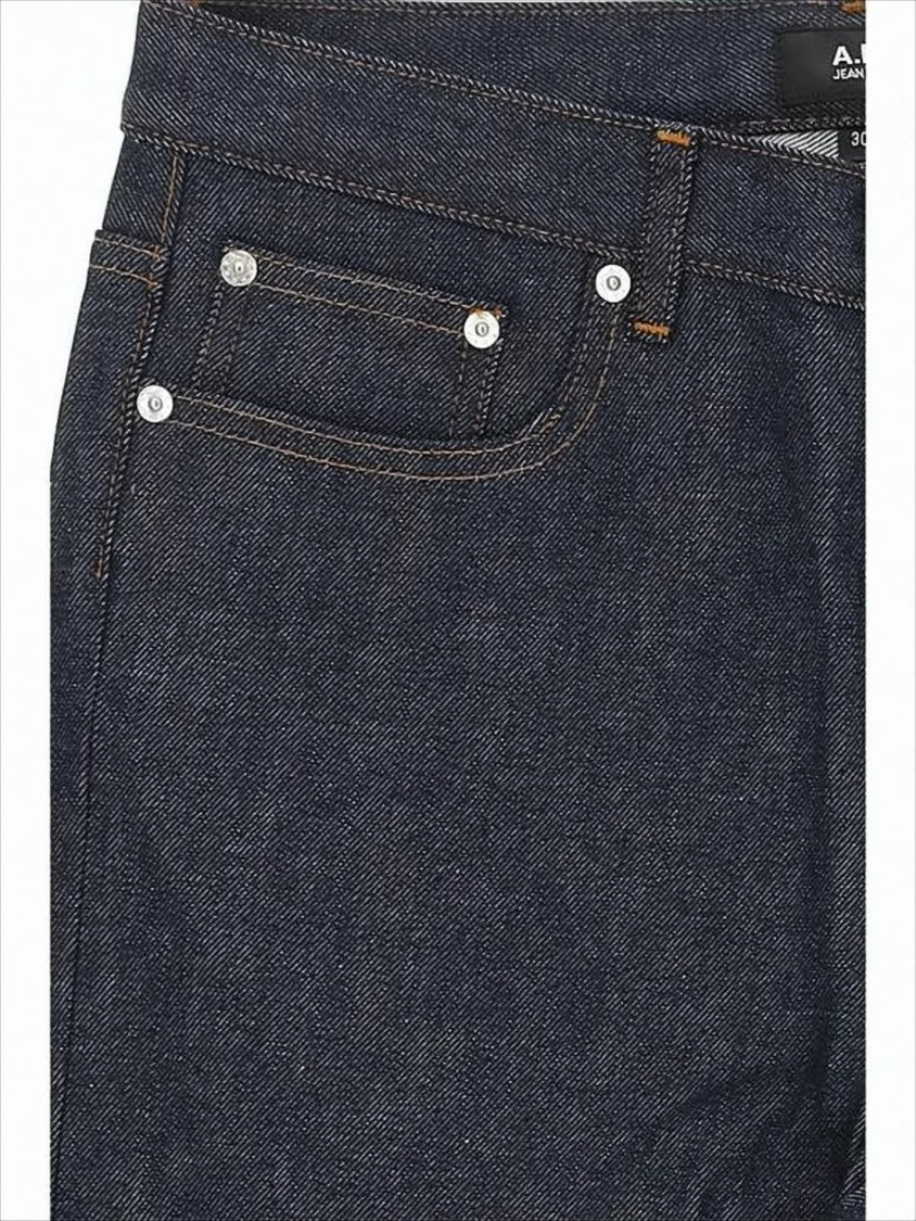 Straight-Leg Denim Trousers