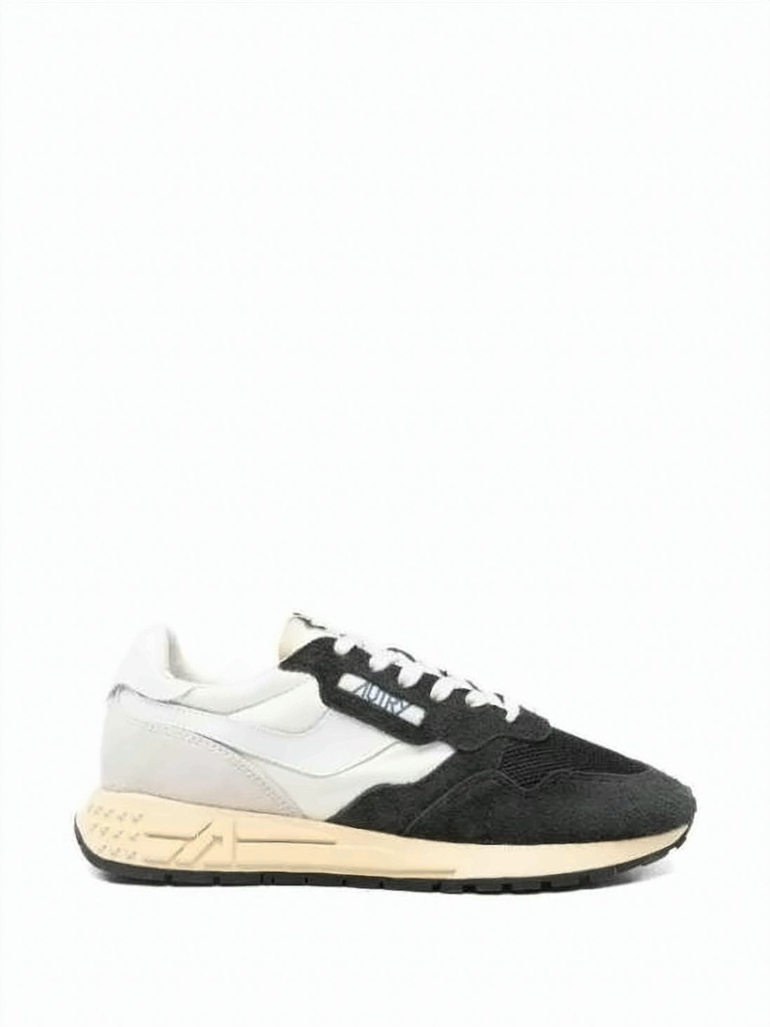 Layered Suede and Nylon Sneakers