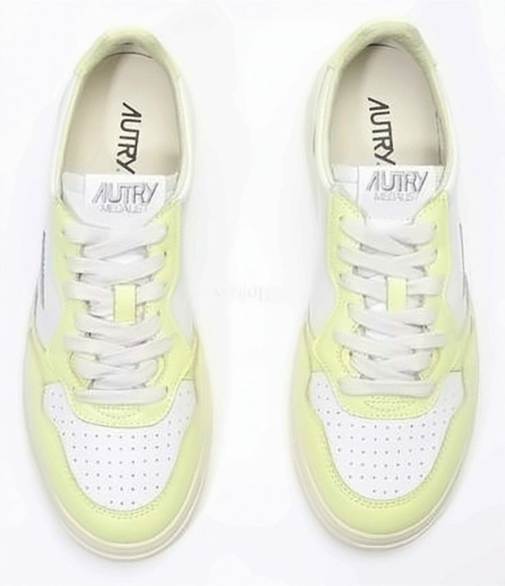 Low-Top Sneakers with Smooth Leather Upper