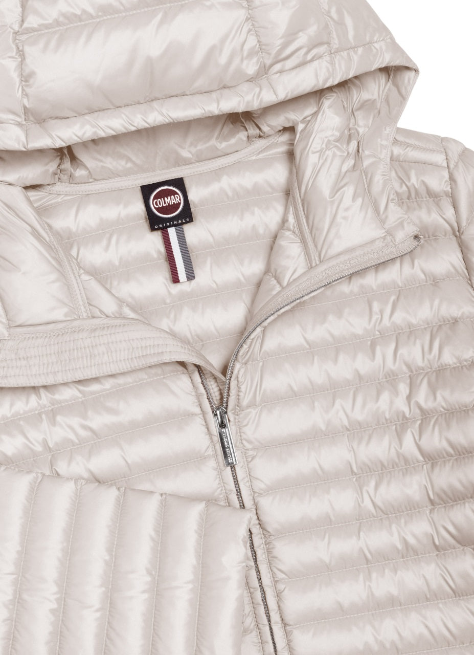 Fitted Down Jacket With Double-Slider Zip