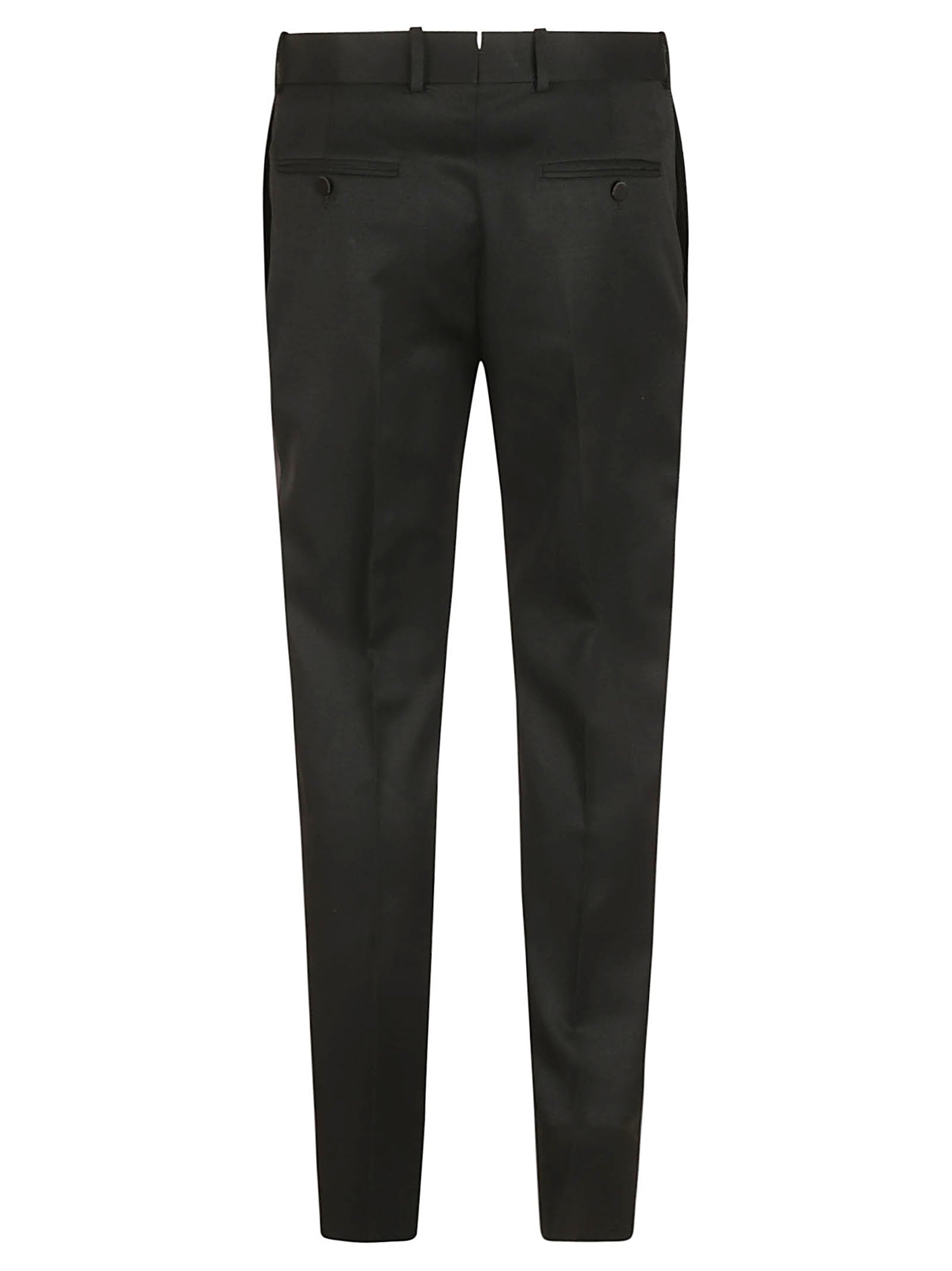 Tailored Black Wool Trousers
