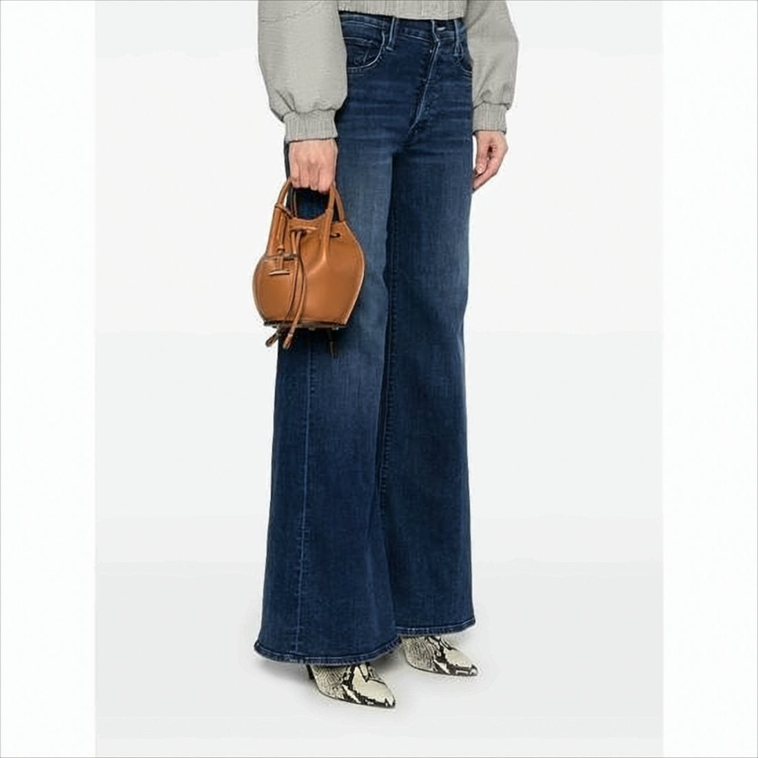 Bucket-Style Shoulder Bag with Drawstring Closure