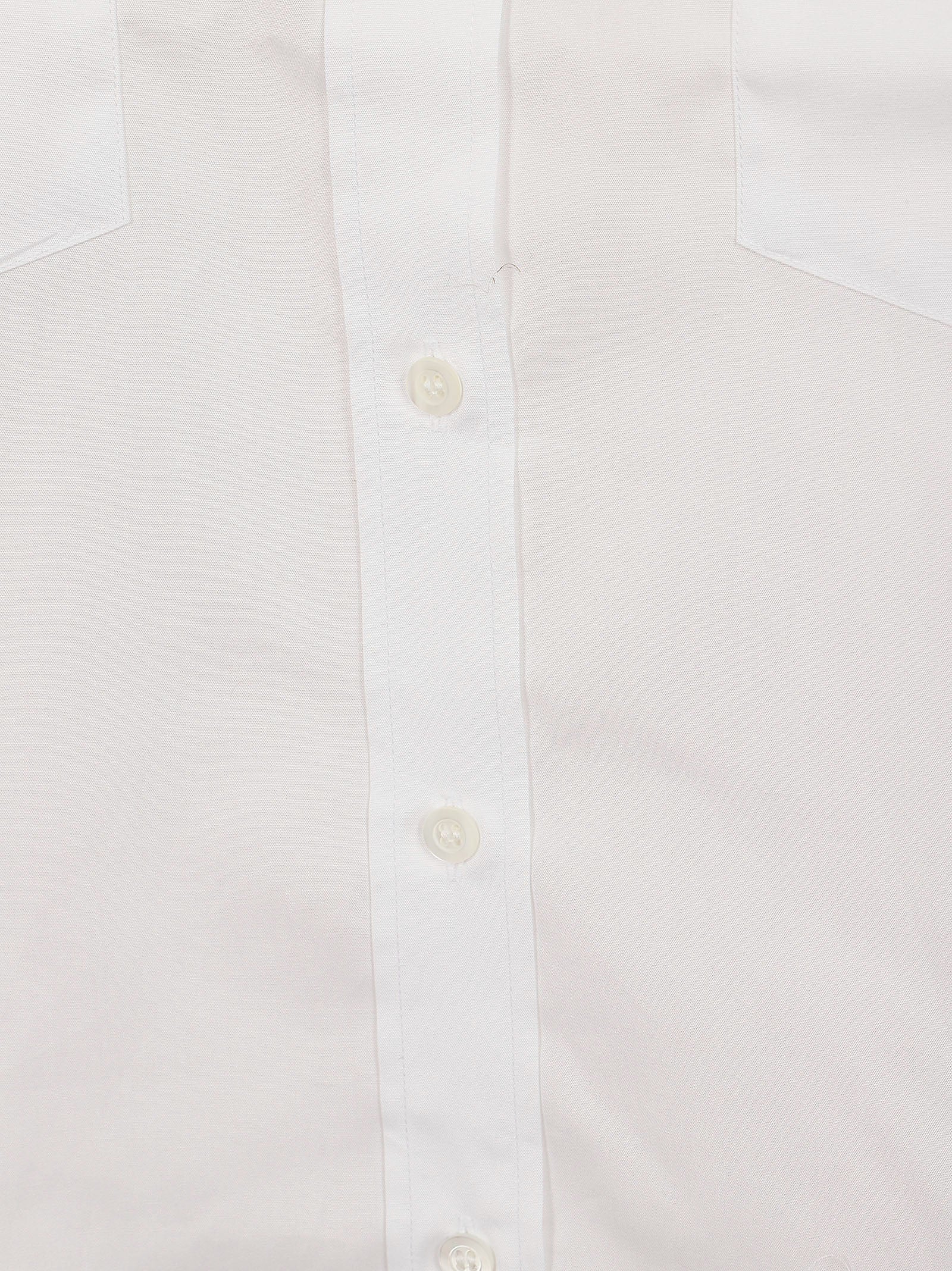 Relaxed-Fit White Cotton Poplin Shirt