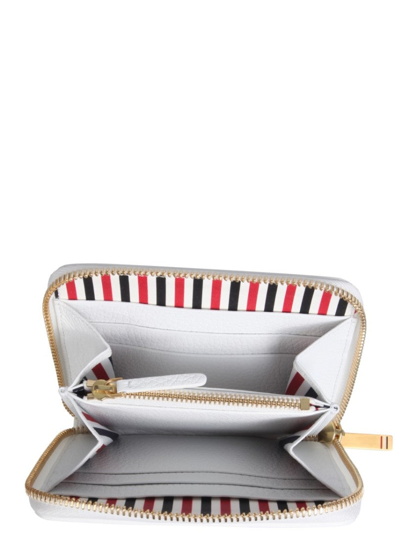Textured Leather Zipped Wallet