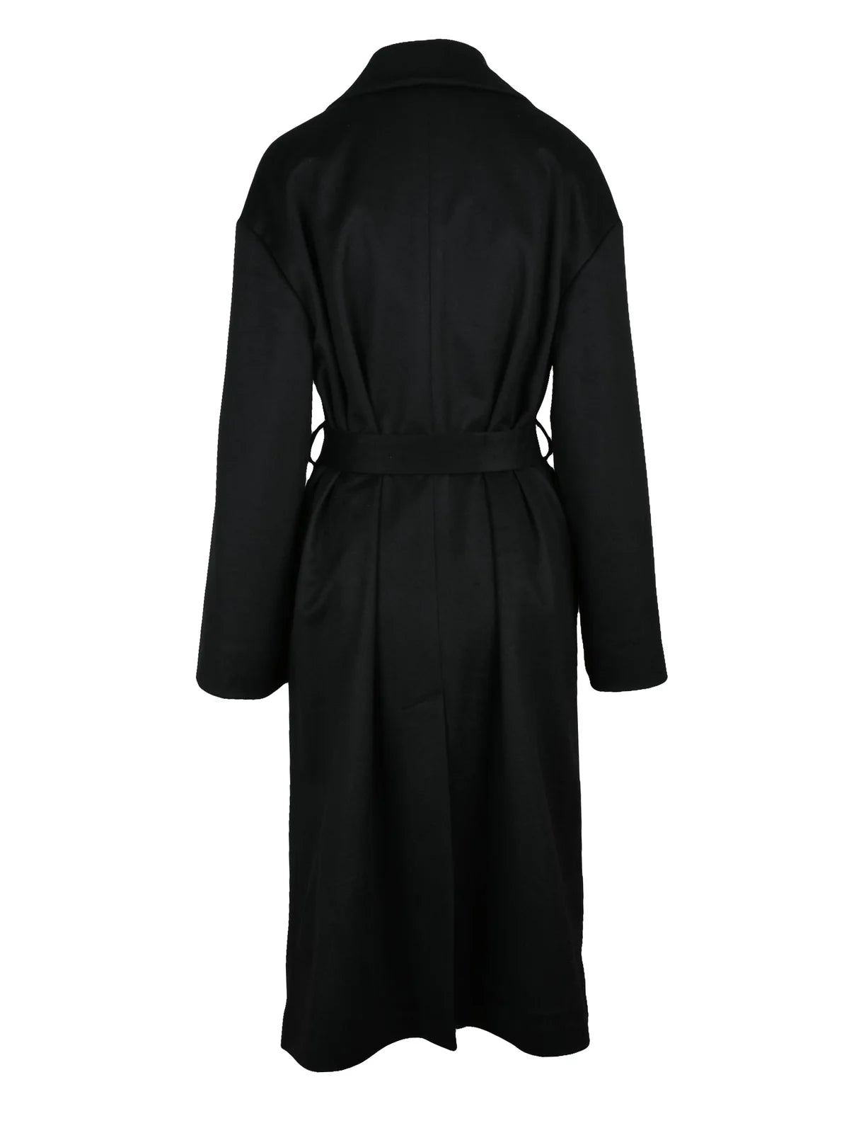 Long Cashmere Coat - Black