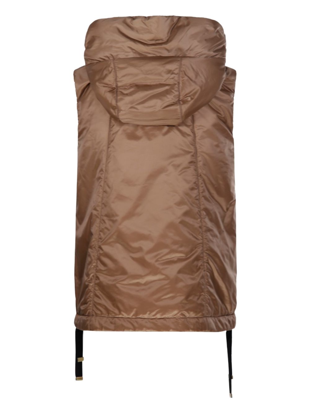 Water-Repellent Padded Canvas Hooded Gilet