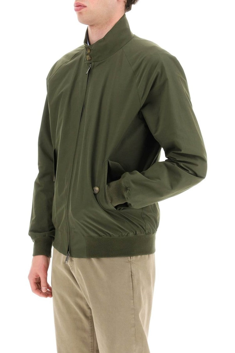 Classic Green Jacket with Stand Collar