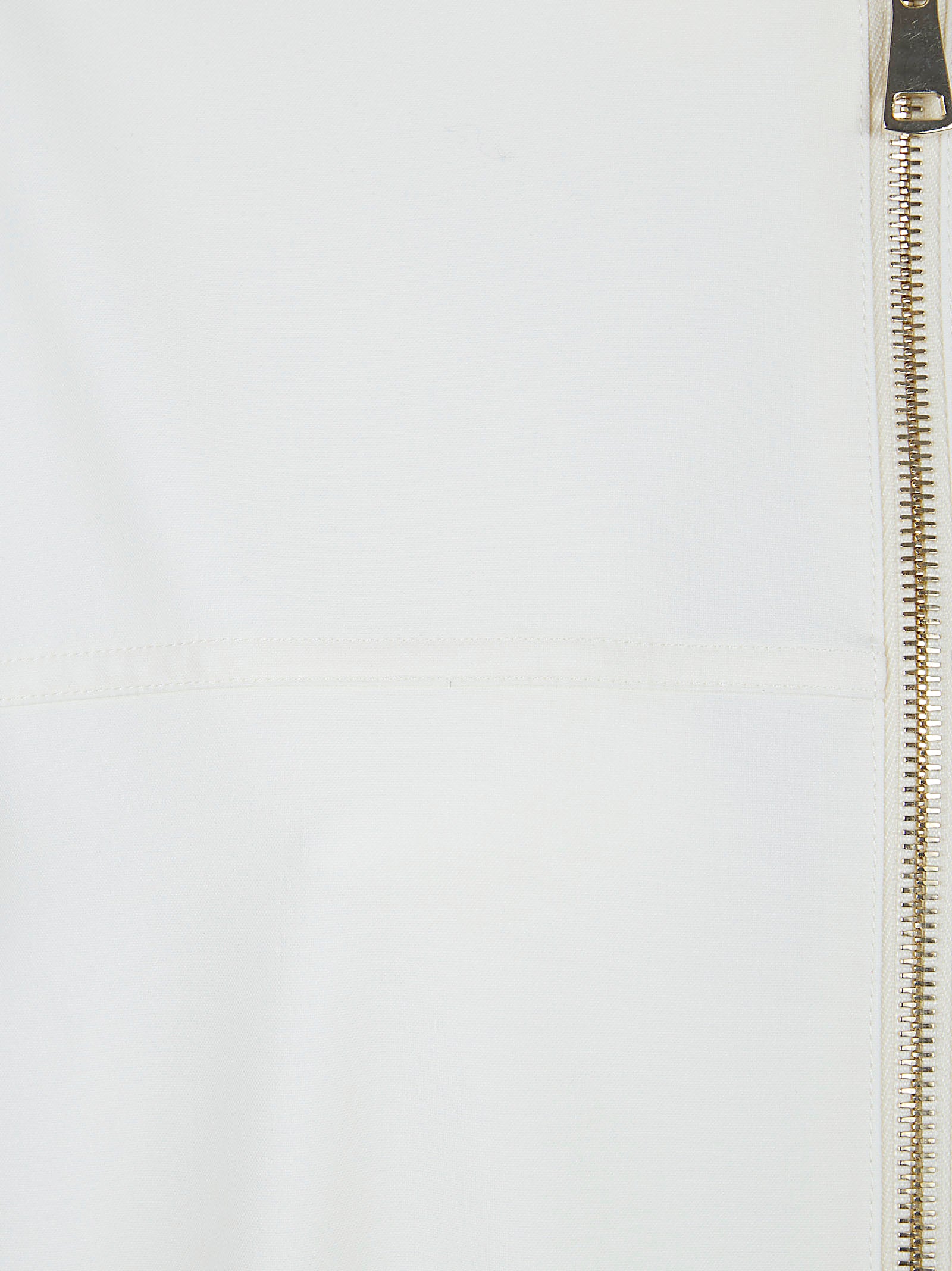 High-Collared Bomber Jacket with Tulle Trim