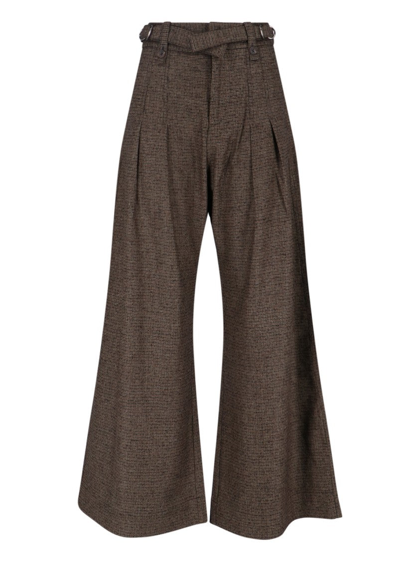 Tailored Brown Trousers With Structured Silhouette