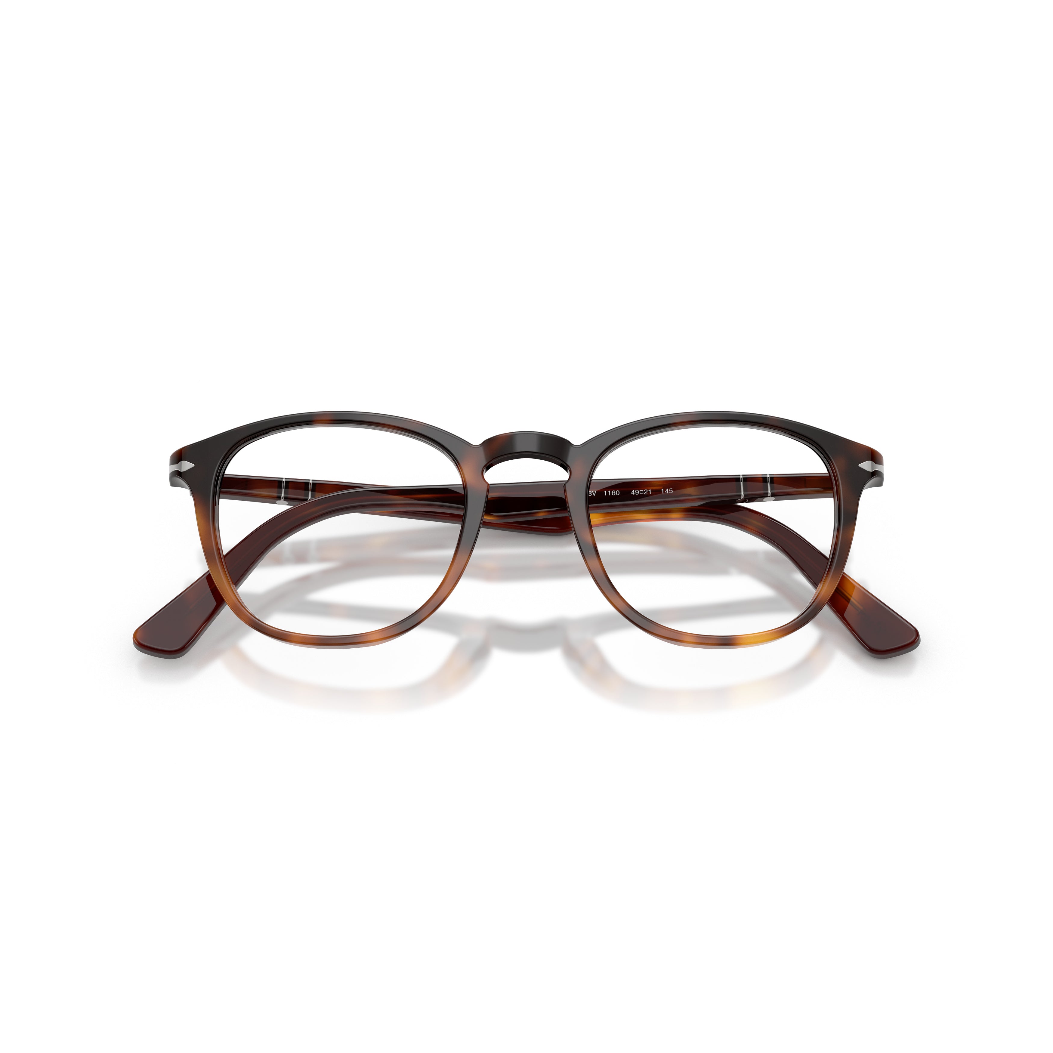 0po3143v Round Acetate Eyeglasses with Tortoiseshell Pattern