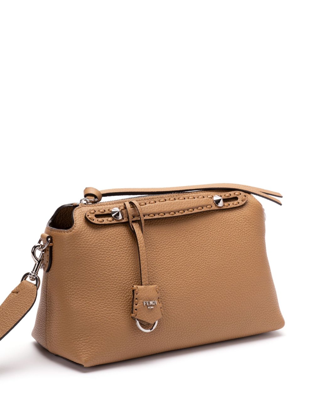 Medium Brown Calf Leather Shoulder Bag
