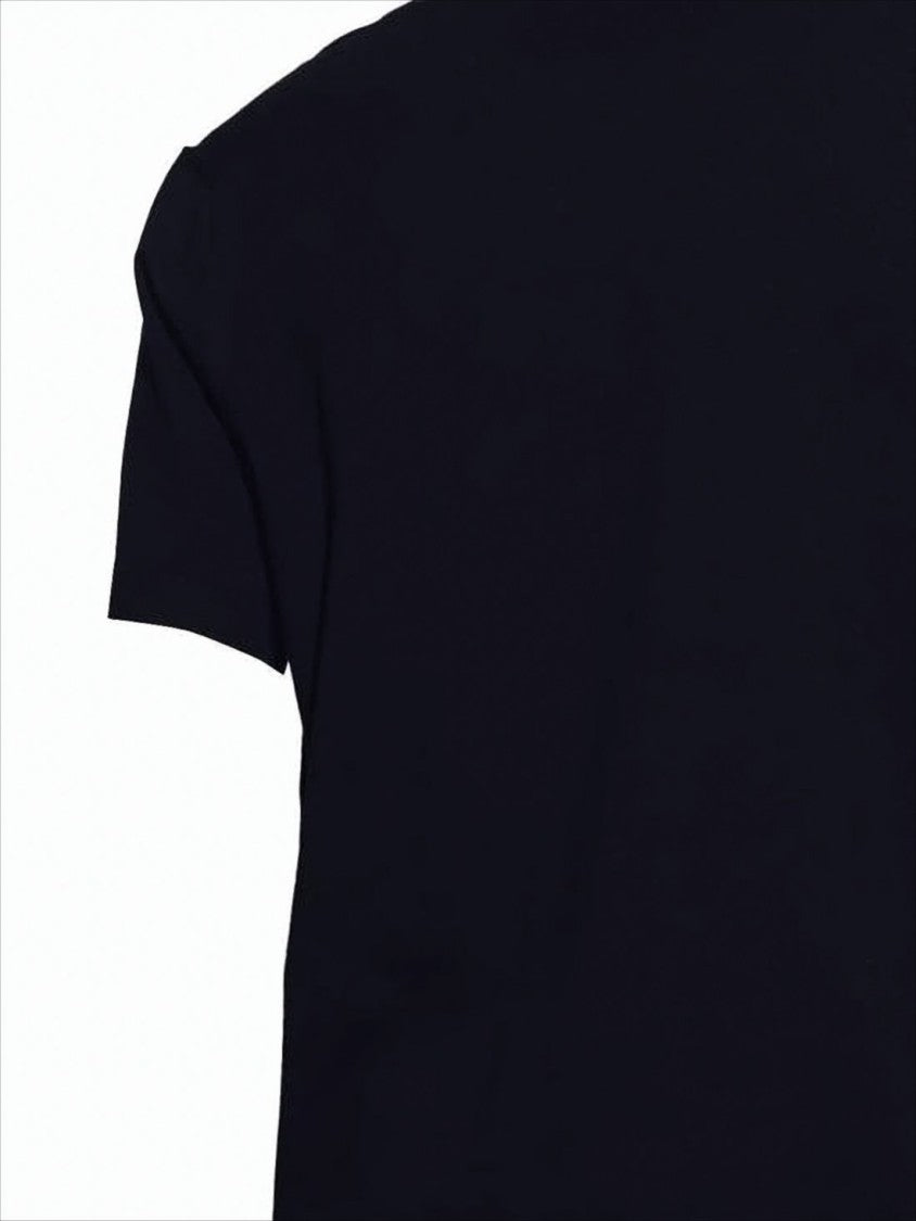 Short-Sleeve Minimalist Sweater with Classic Crew Neckline