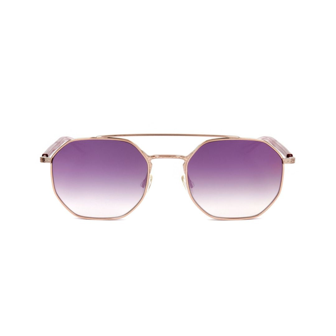 Bp0028 551wg Geometric Octagonal Metal Sunglasses with Gradient Lenses