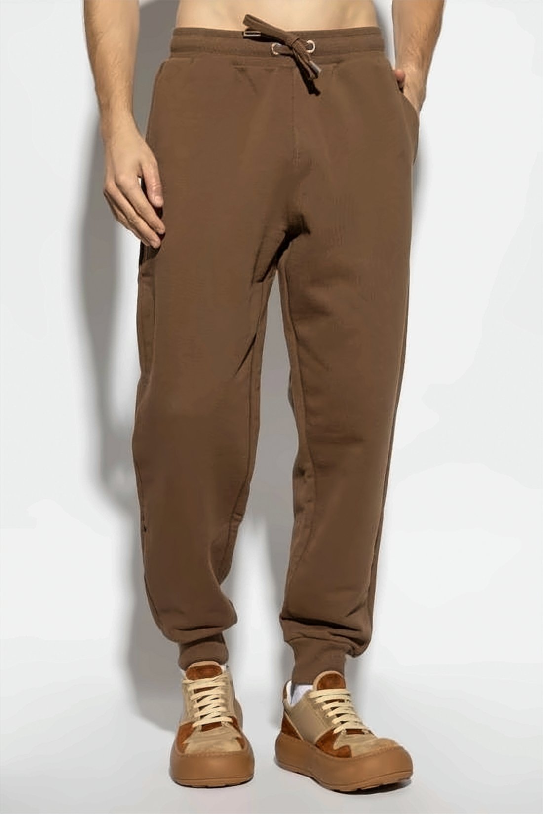 Relaxed Fit Brown Jogger Pants