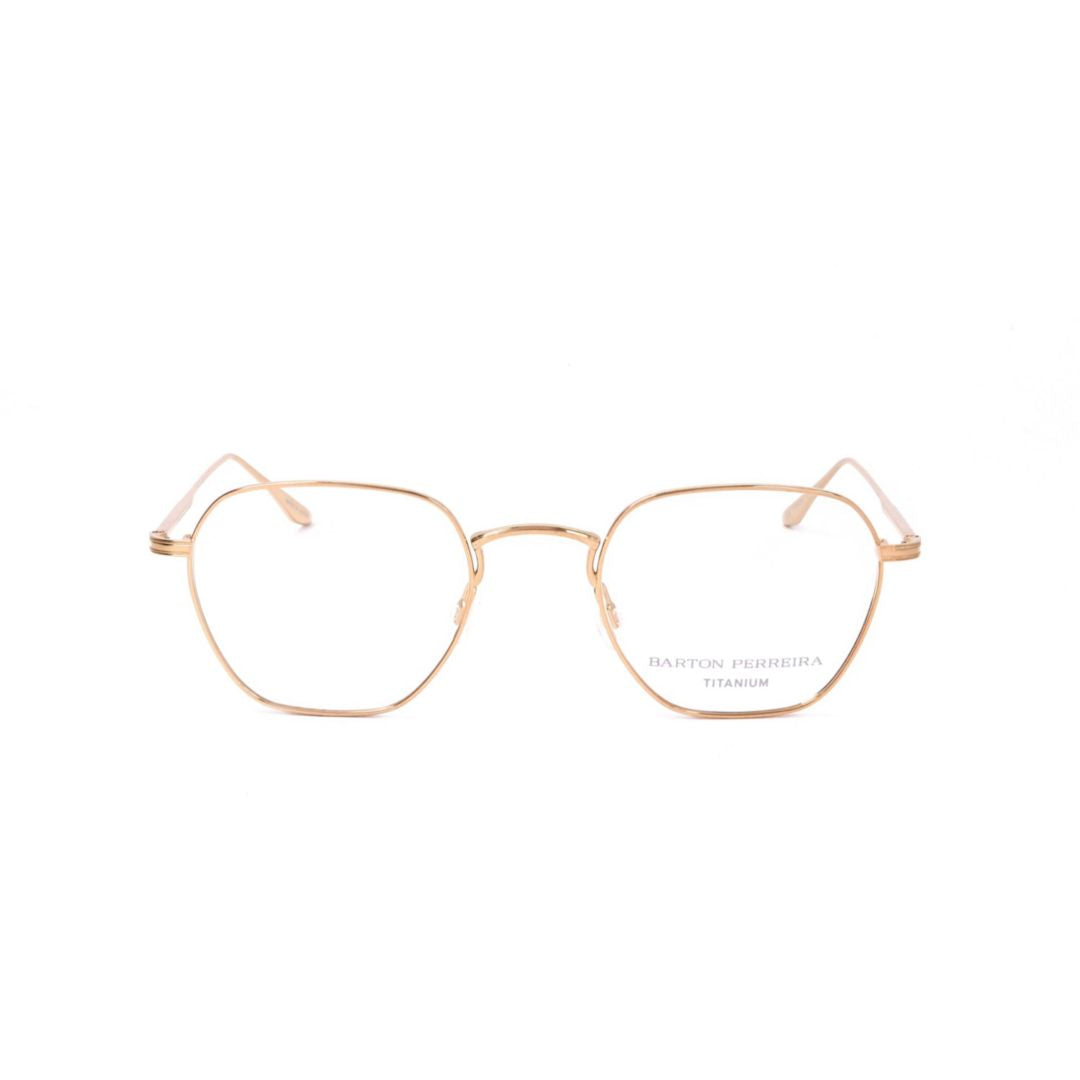Bp5038 500ro Thin Metal Frame Eyeglasses with Geometric Lenses