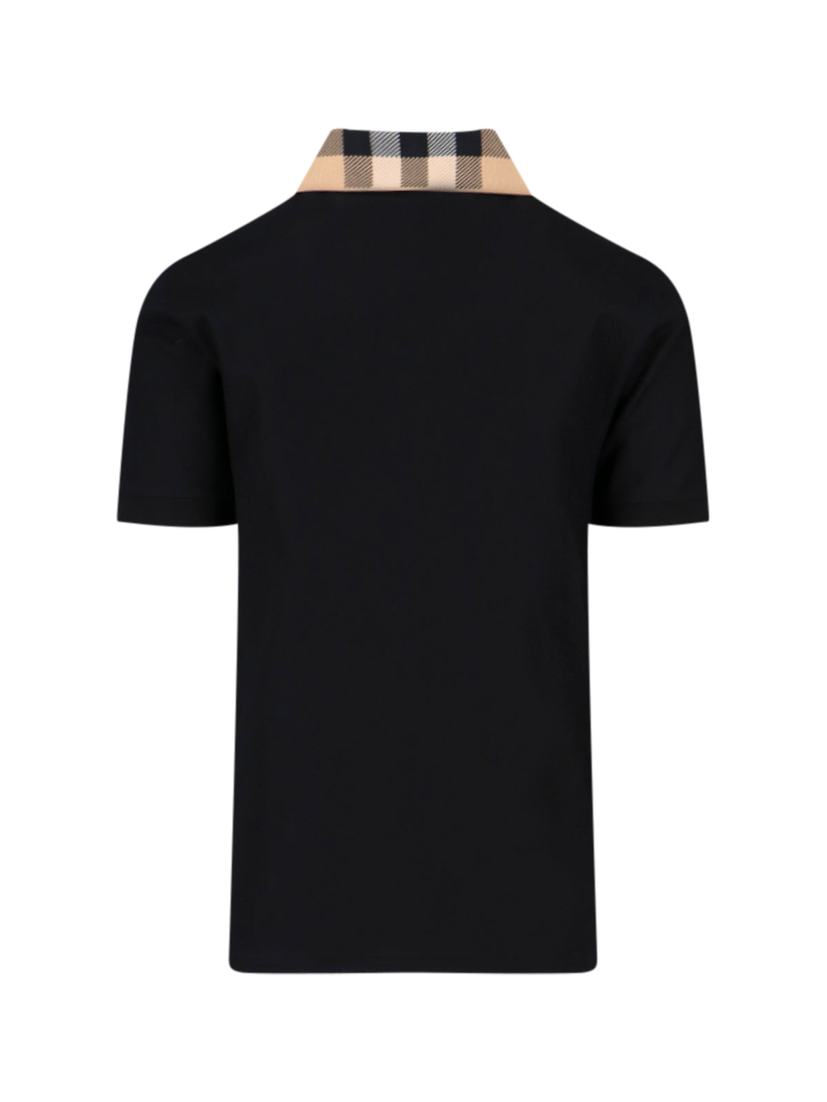 'Check' Polo – Black