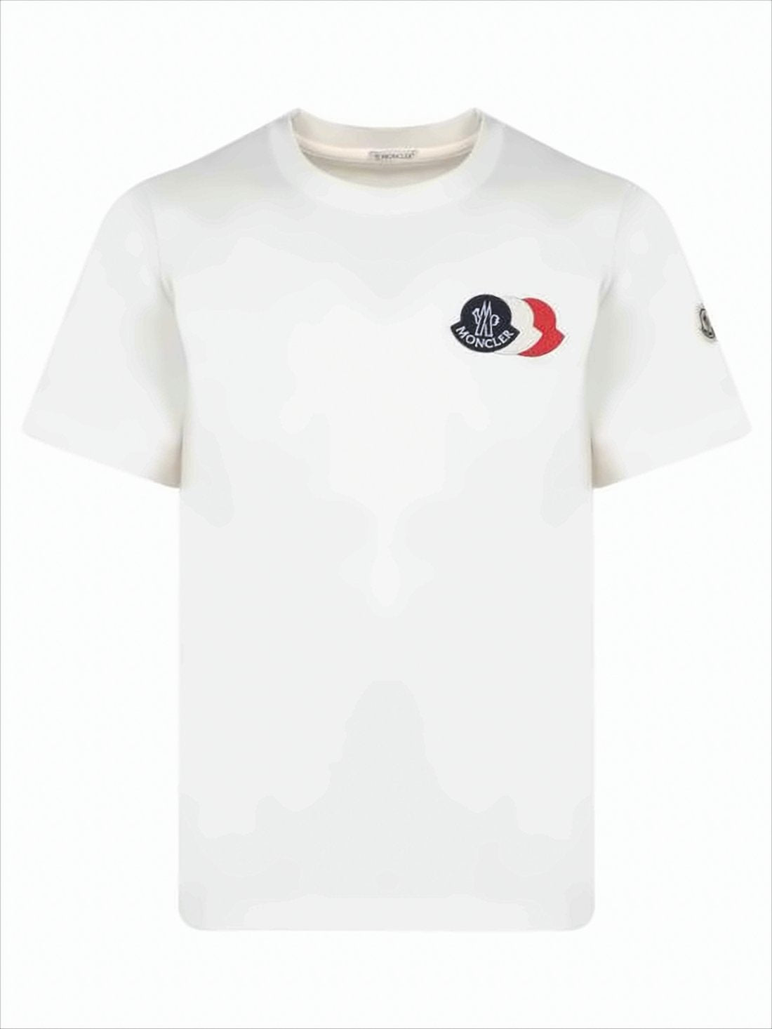 Tricolor Logo Cotton T-Shirt with Minimalist Design