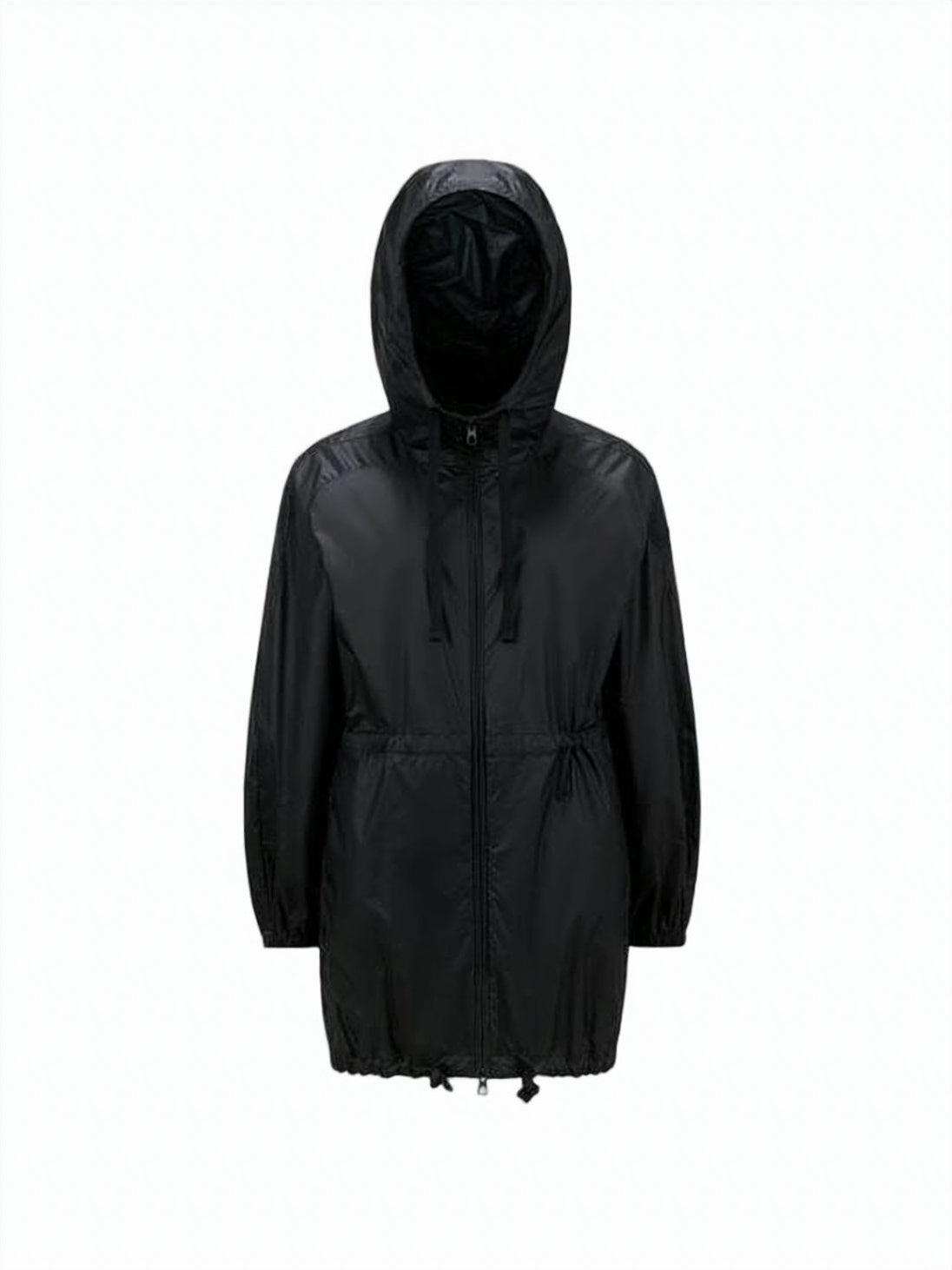 Lightweight Cinched Waist Black Moncler Jacket