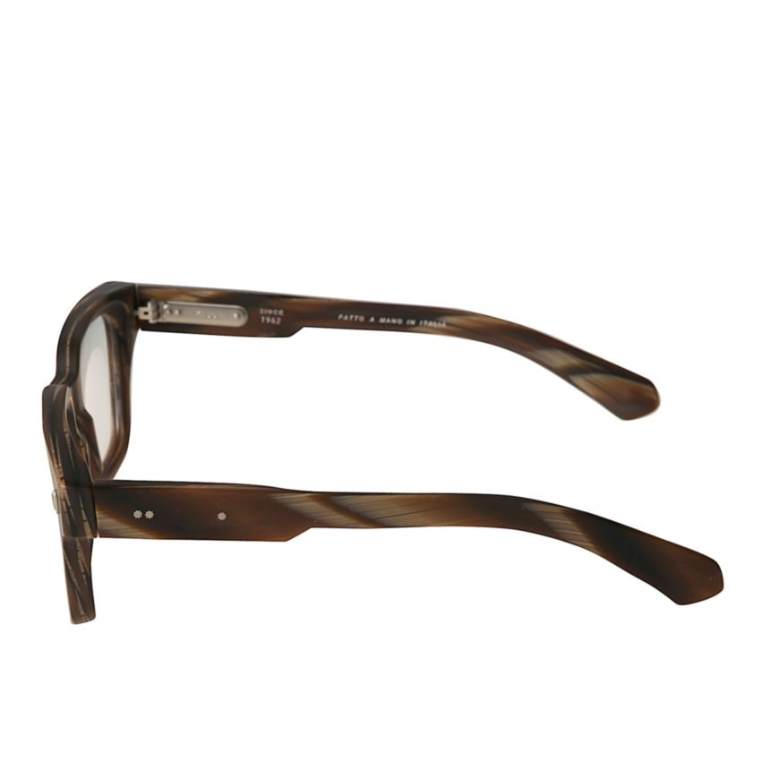 Premium 1 Rectangular Tortoiseshell Sunglasses with Metallic Accents