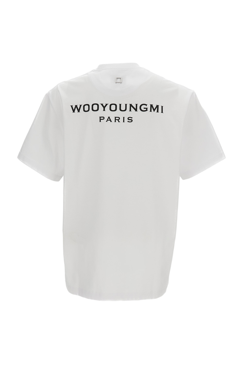 White Logo Cotton T-Shirt
