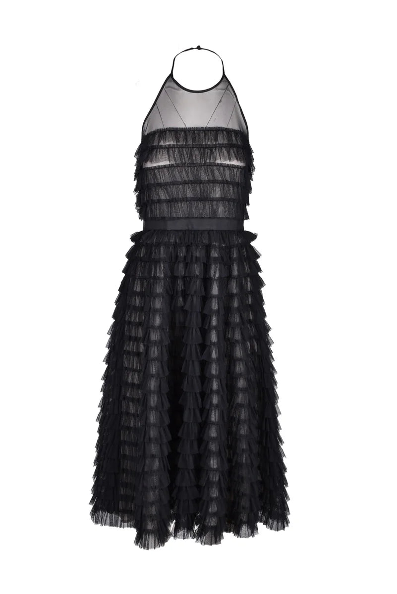 Black Tulle Dress Polyester