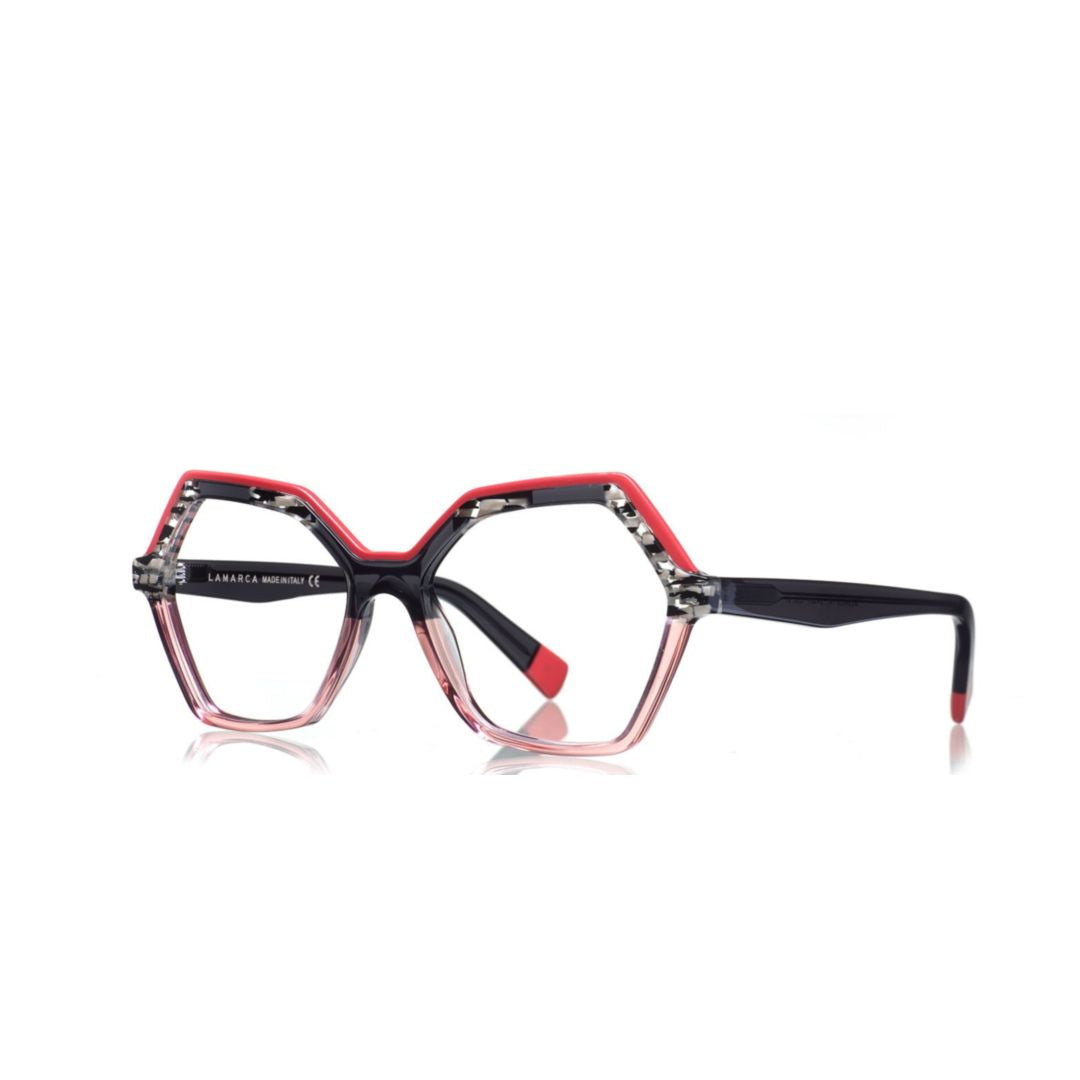 Mosaico 147 Geometric Hexagonal Sunglasses with Mosaic Pattern
