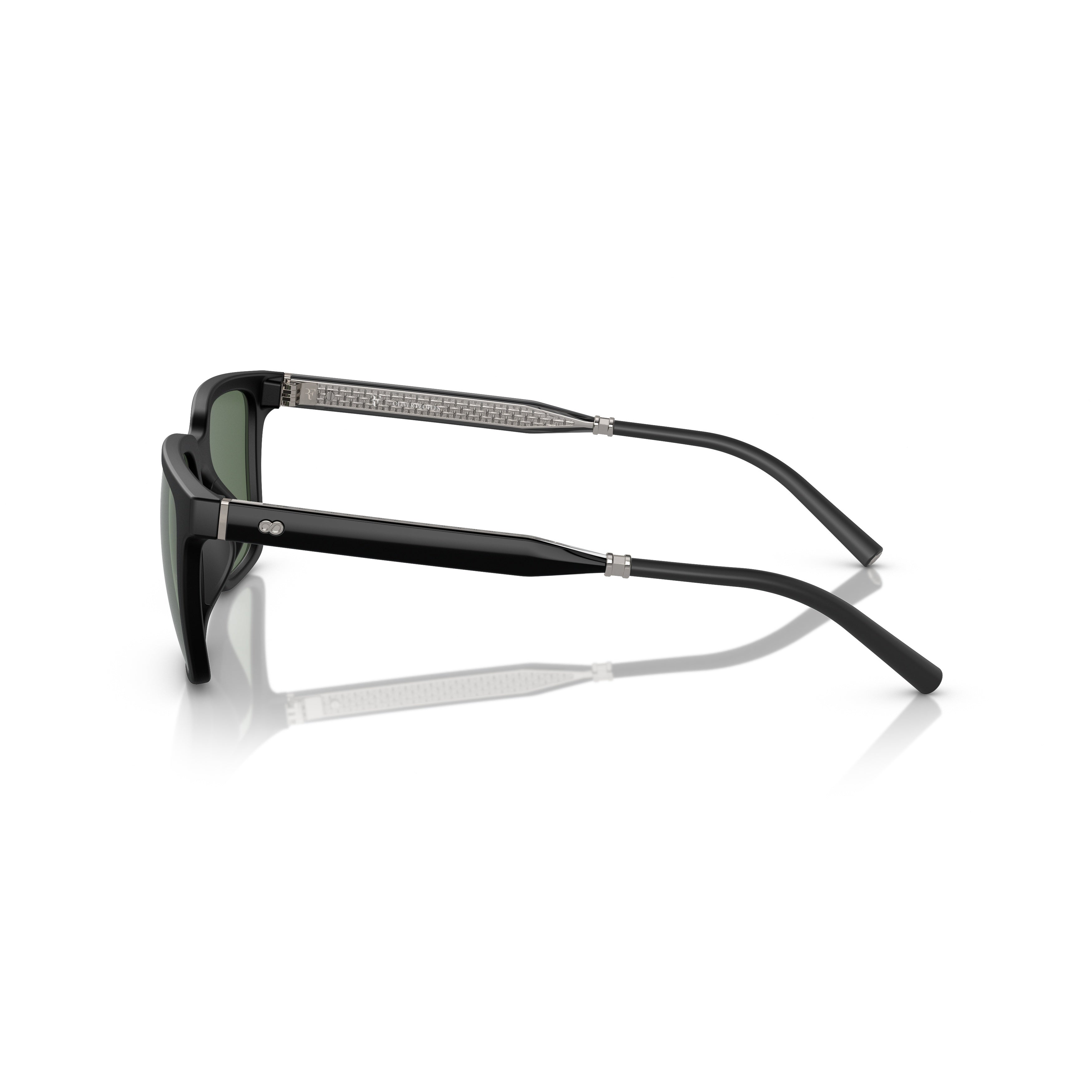0ov5553su Bold Rectangular Frame Sunglasses with Dark Green Lenses