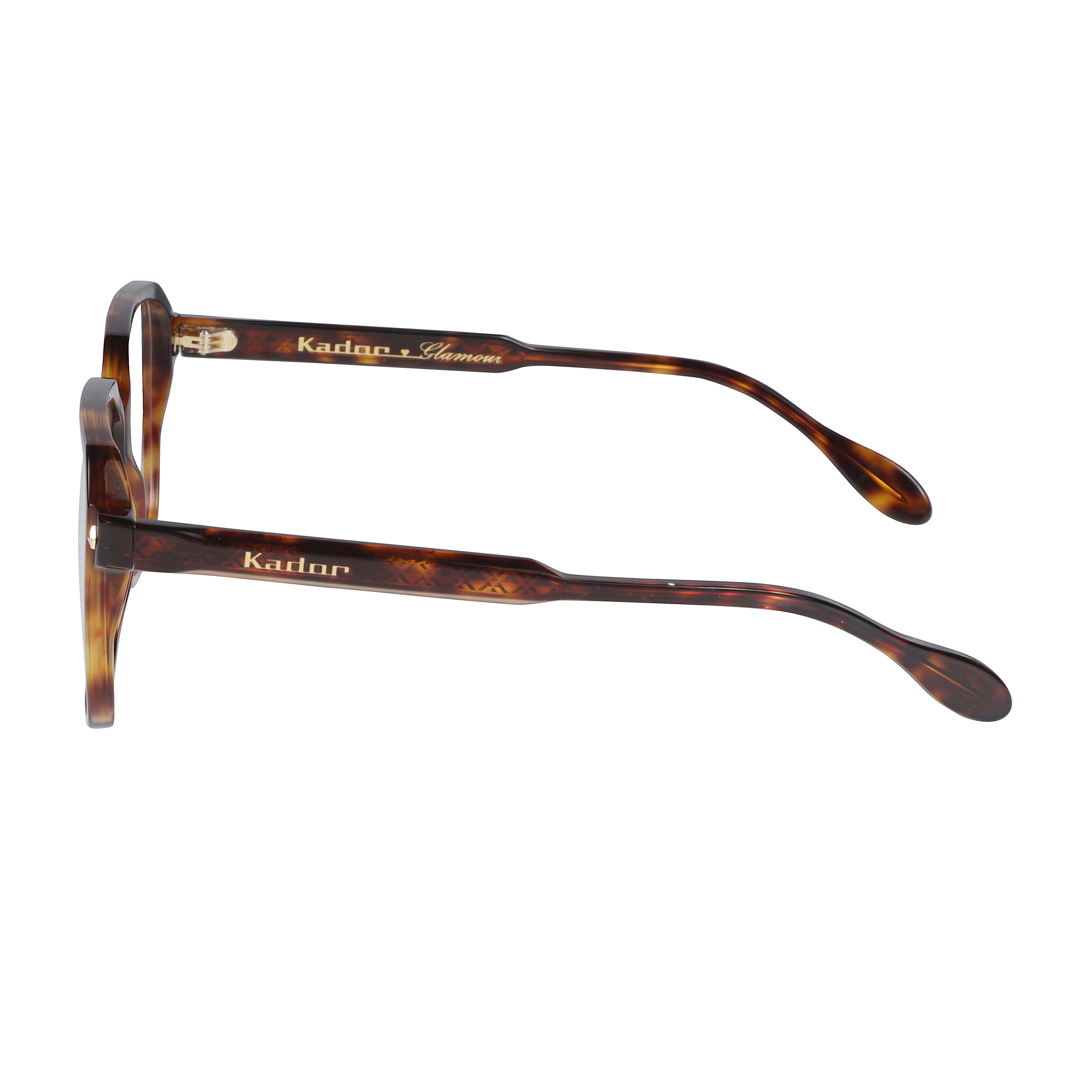 Lisa Glamour/N Tortoiseshell Square Frame Sunglasses with Gold Accents