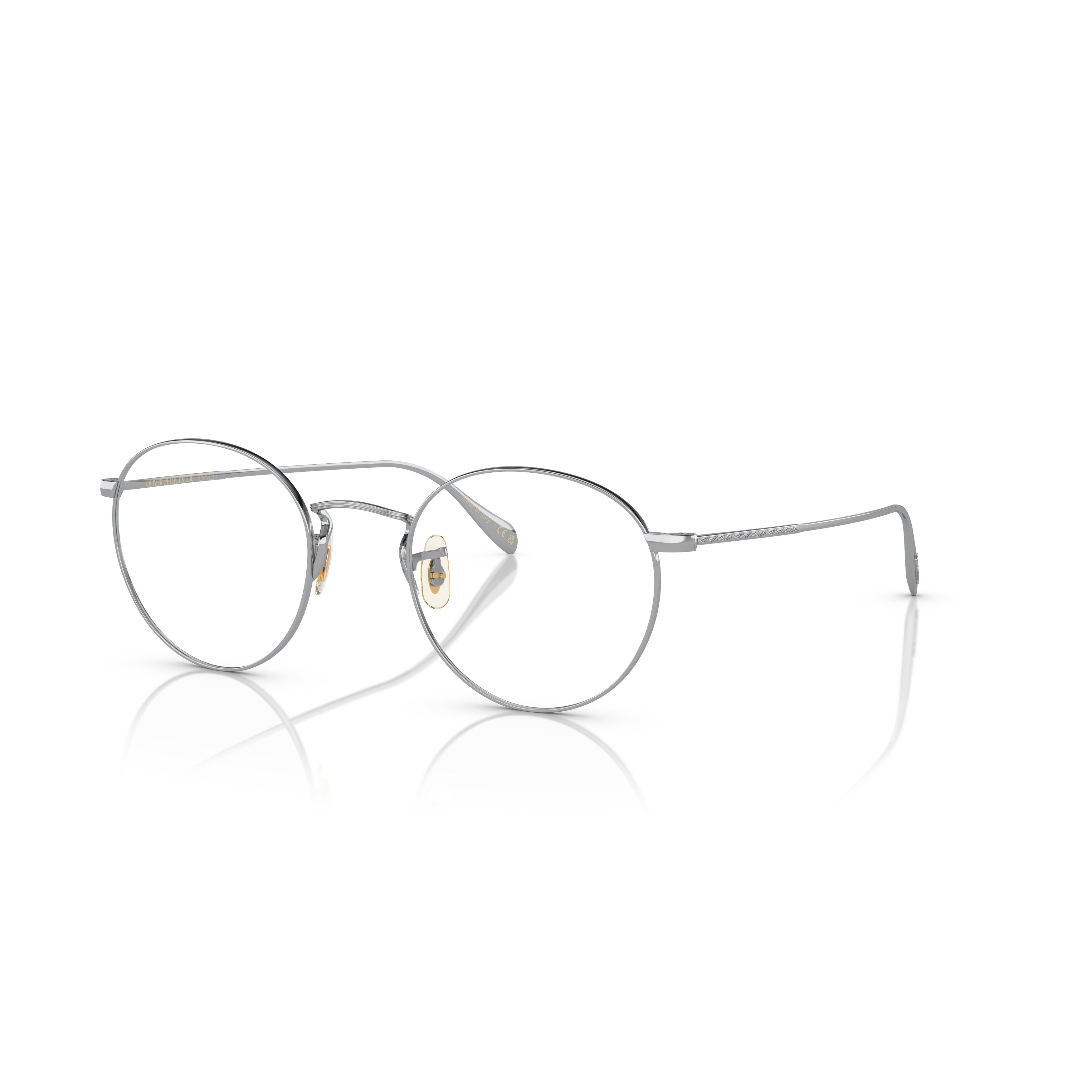 0ov1186 Thin Round Metal Eyeglasses with Adjustable Nose Pads