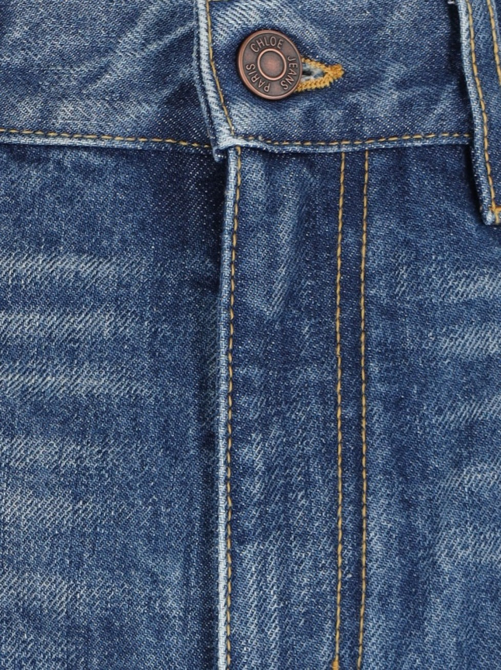 Wide-Leg Denim Palazzo Jeans