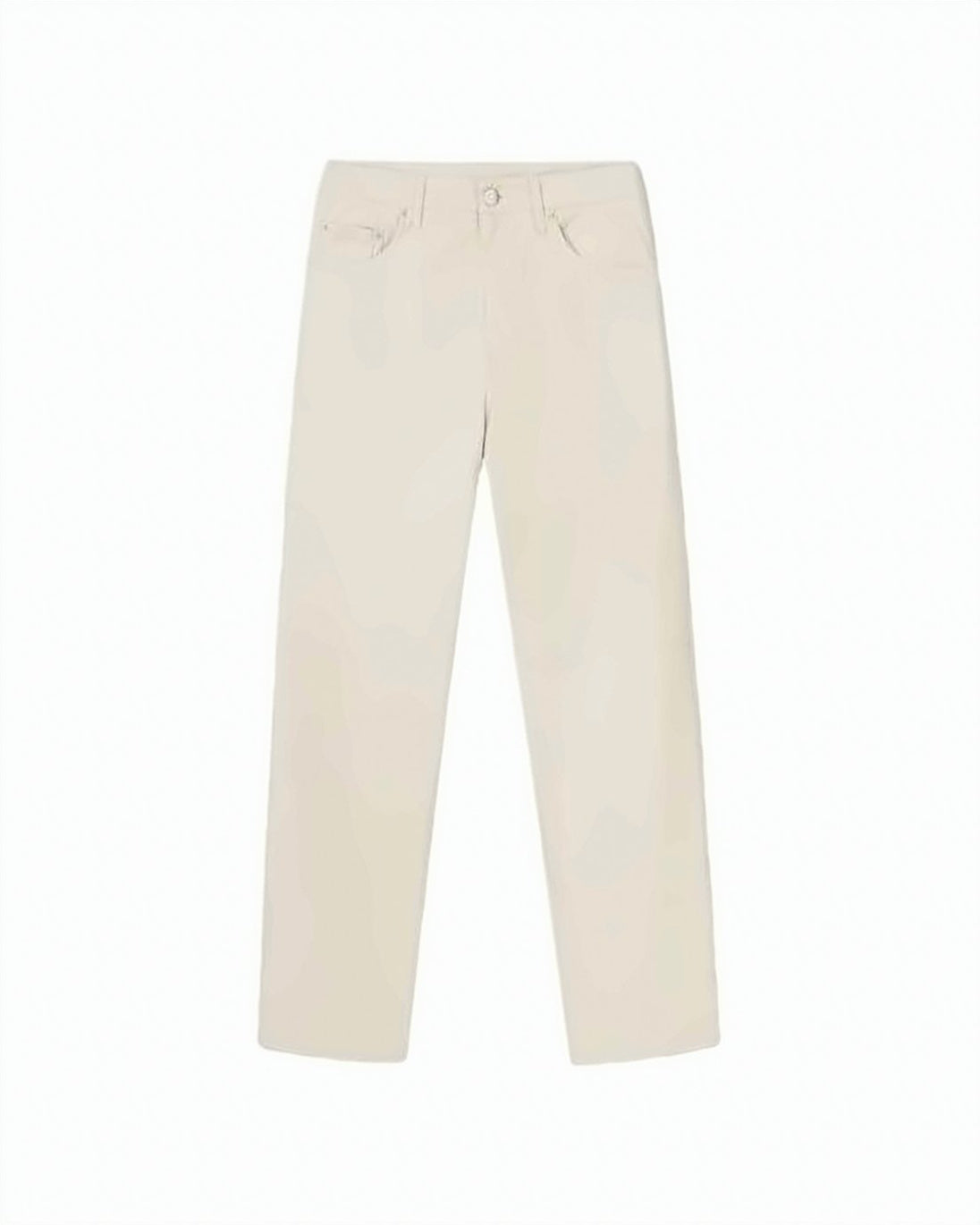 Straight-Leg Coated Pants