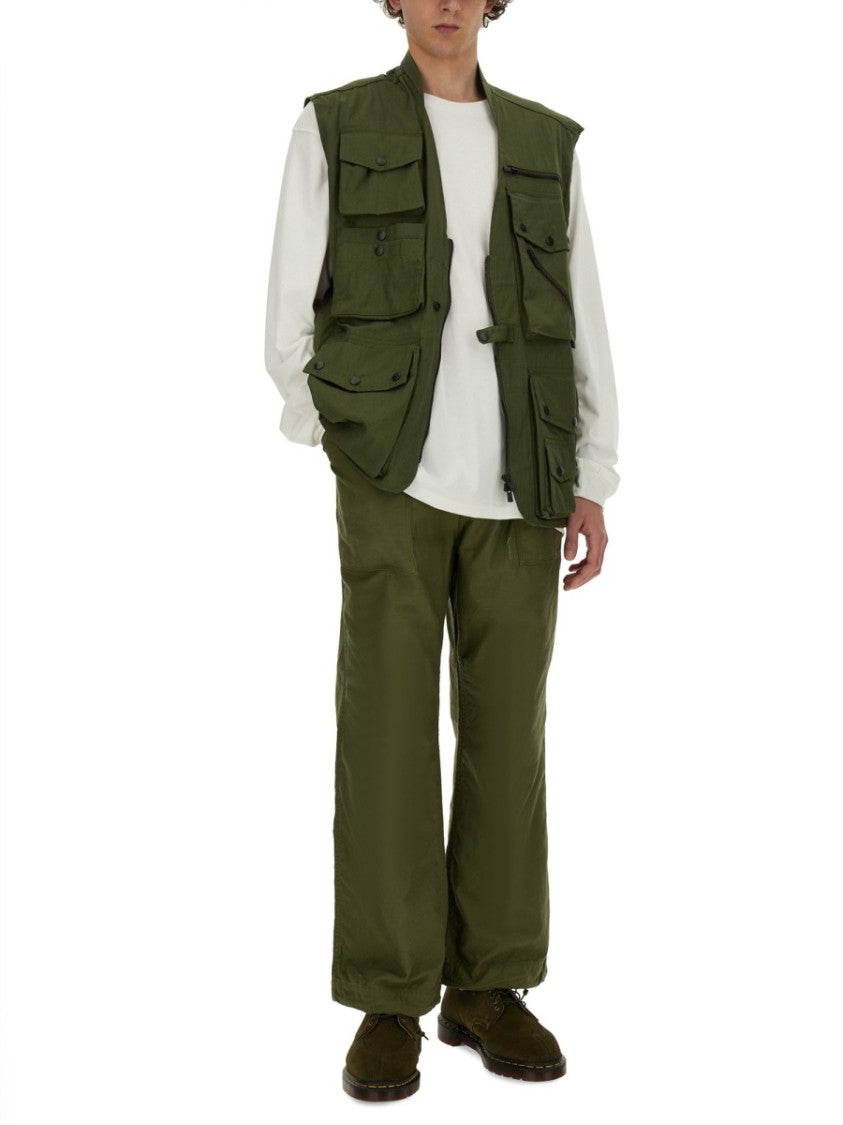 Utility Vest With Multiple Pockets And Zip Closure