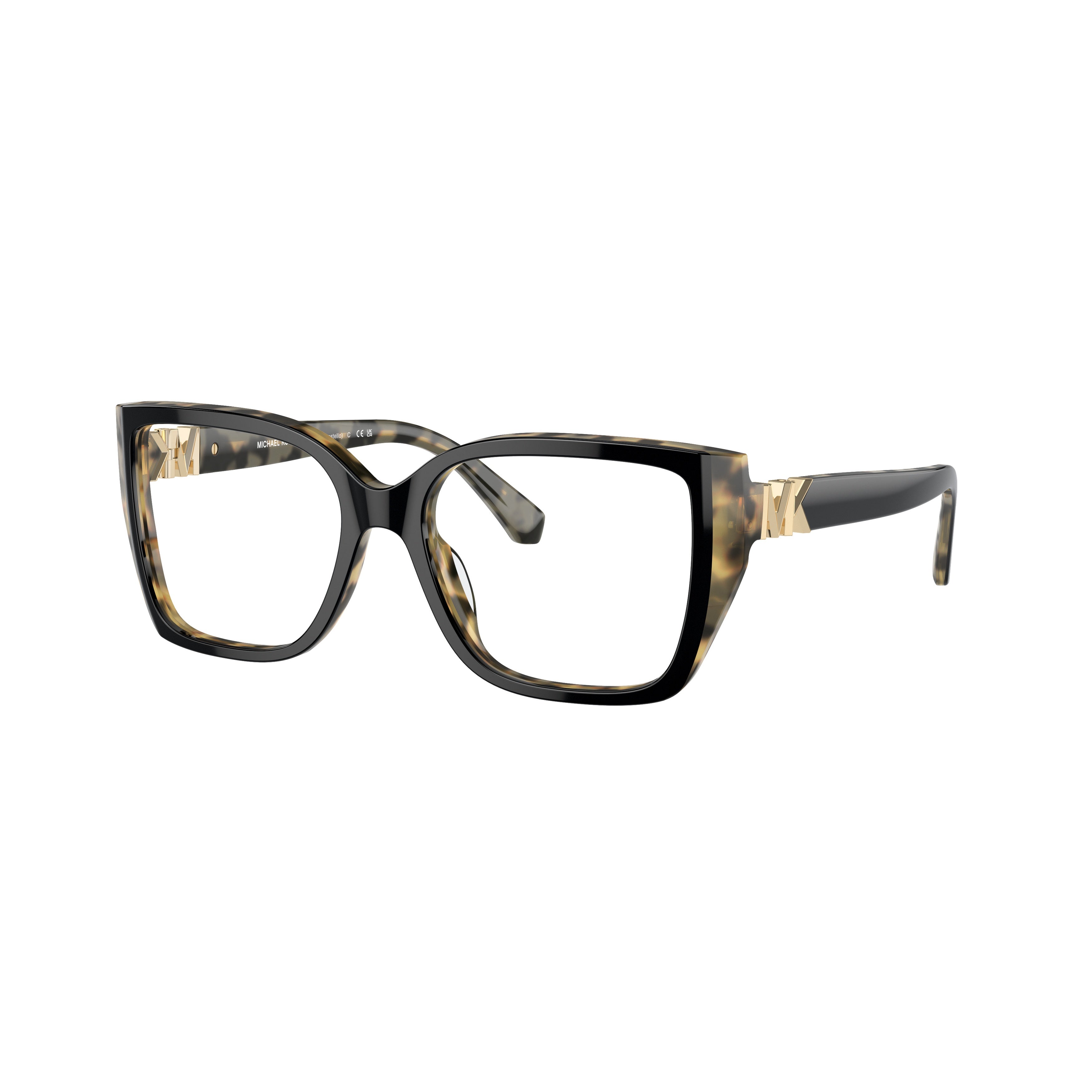 0mk4115u Oversized Tortoiseshell Frame Eyeglasses with Gold Logo Accent