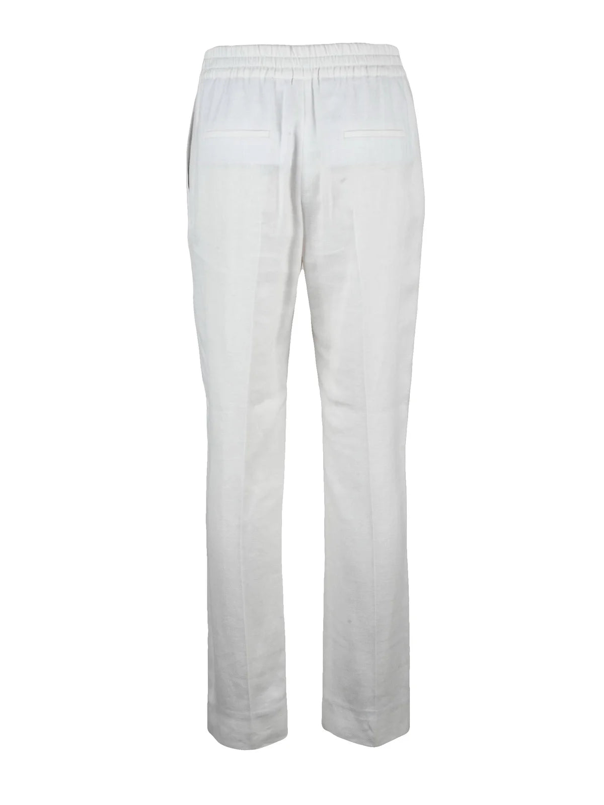 Eleventy Linen Wool Silk Chino Trousers - White