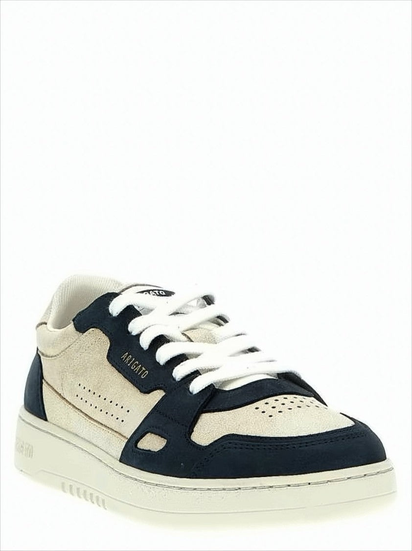 Low-Top Leather and Suede Sneakers