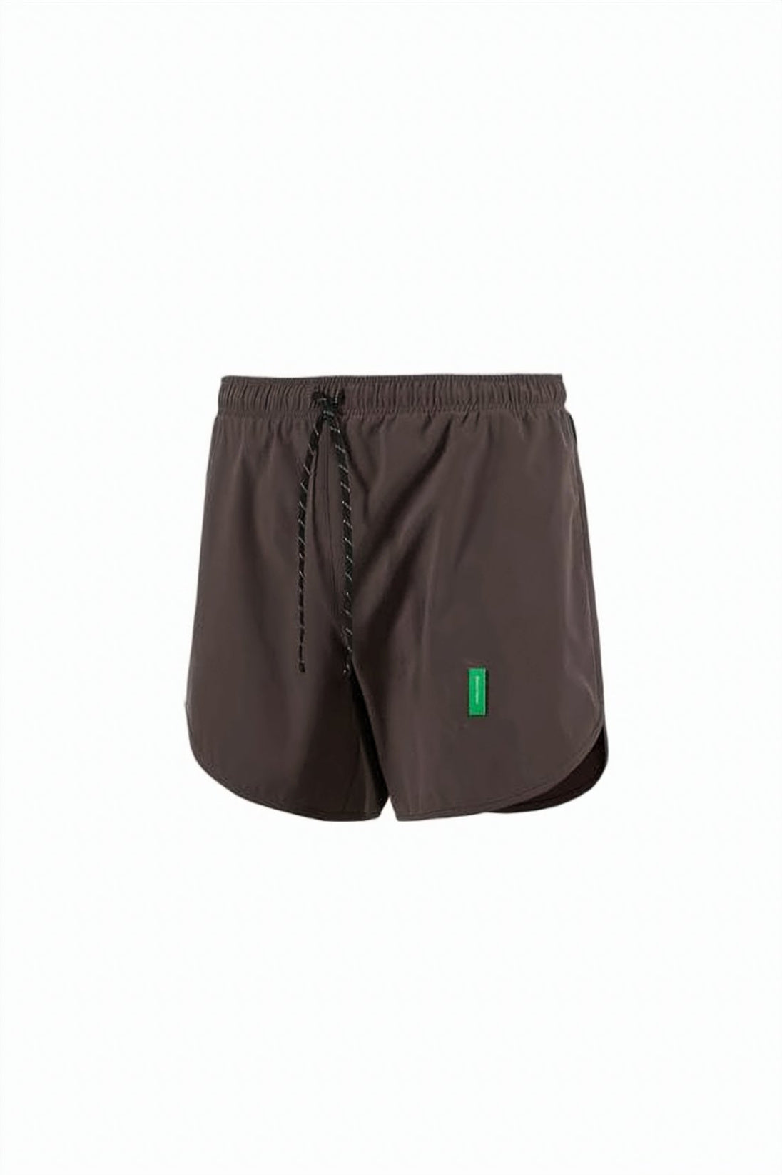 Streamlined Active Shorts with Curved Hem and Adjustable Waistband