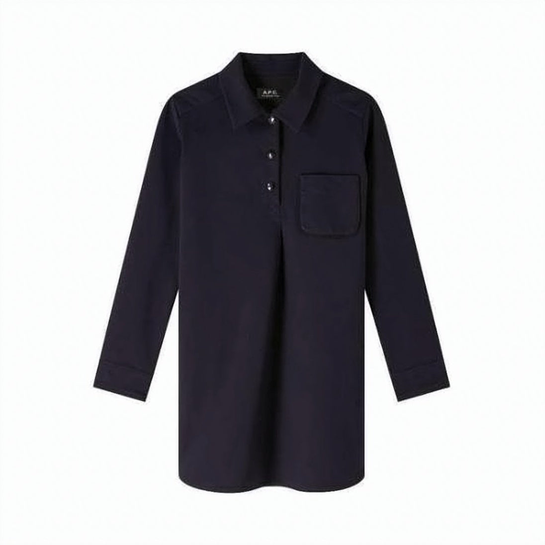 Polo Collar Midi Dress