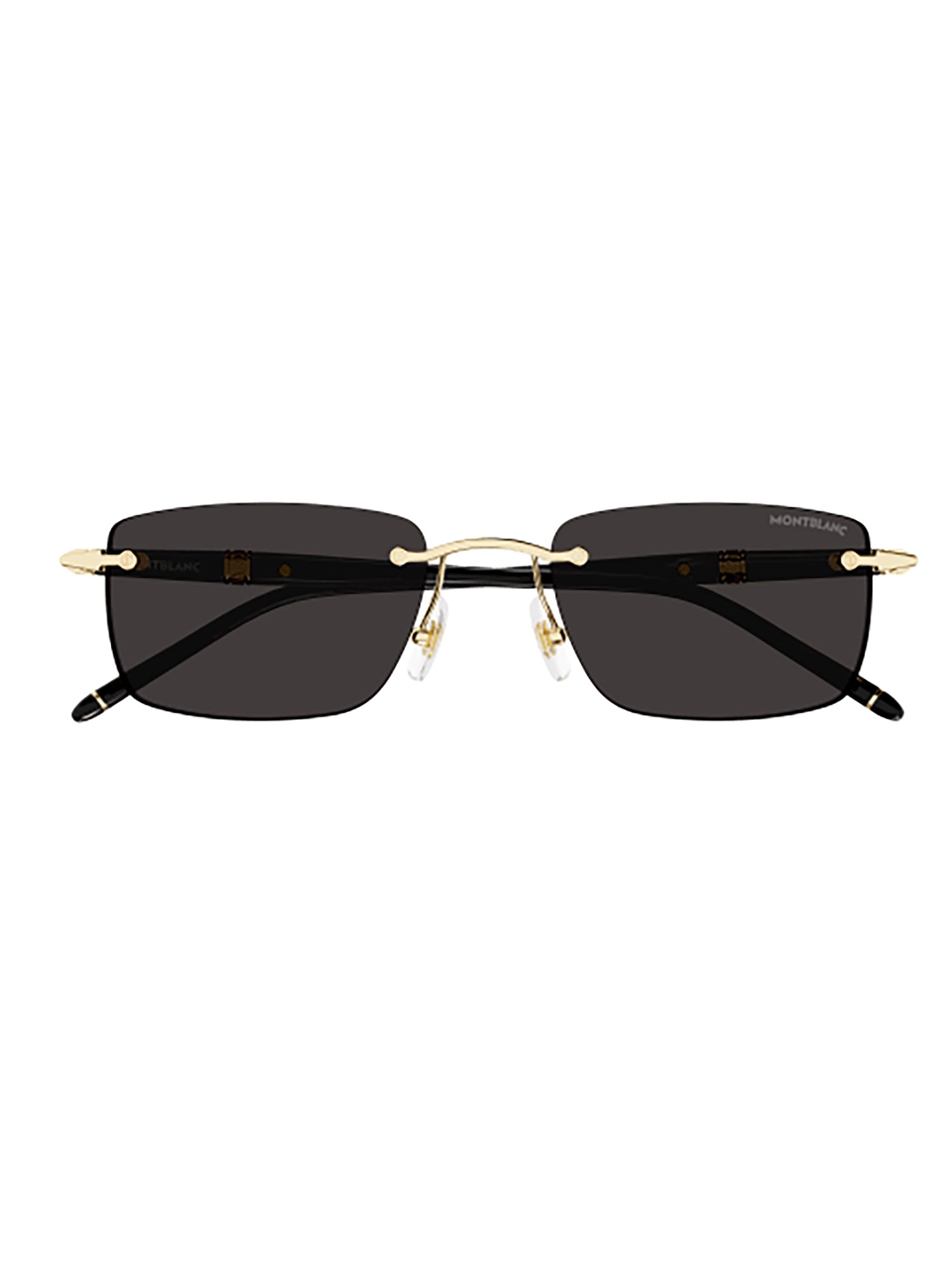 Mb0344S Sunglasses With Black Frame And Gold Accents