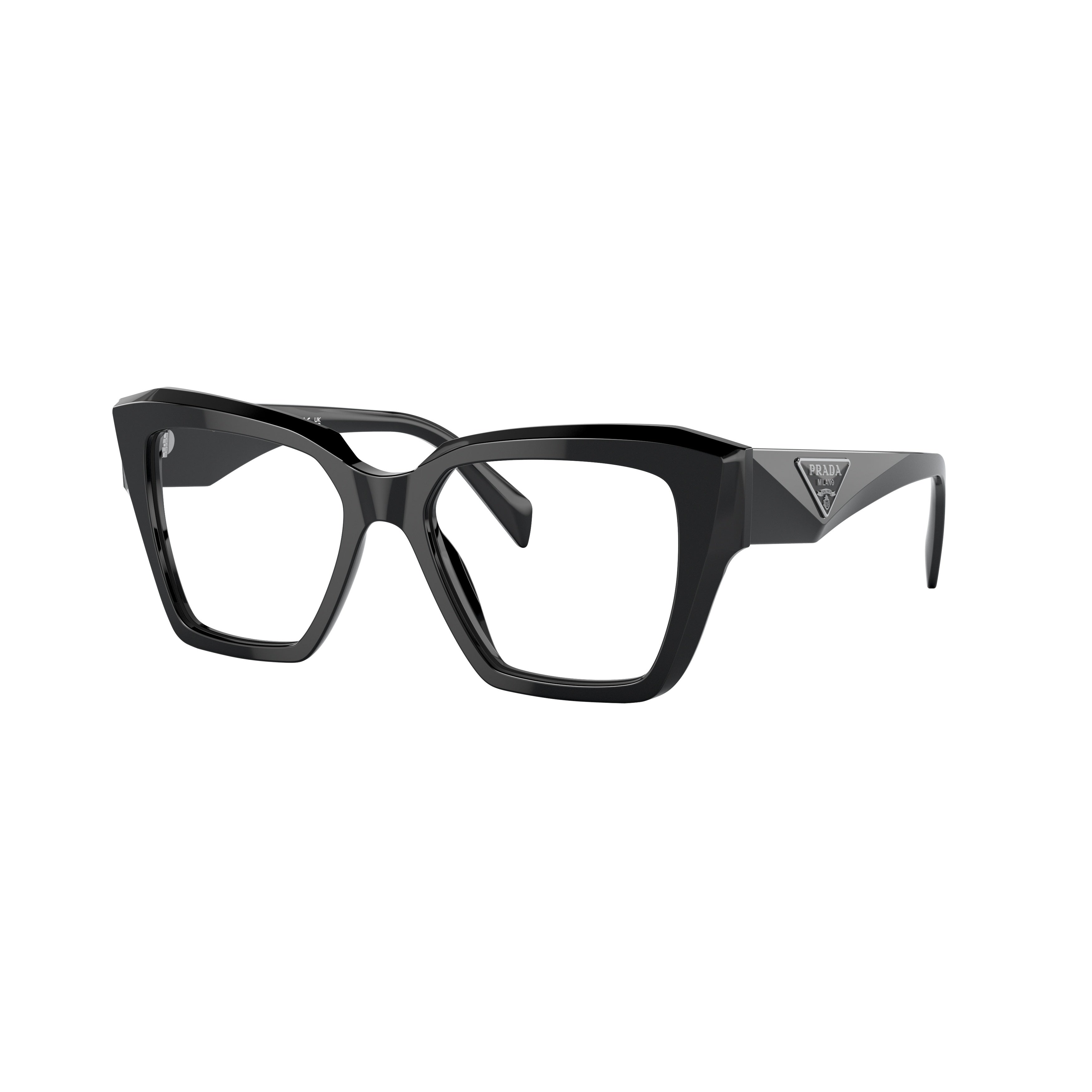 0pr 09zv Oversized Square Frame Black Acetate Sunglasses