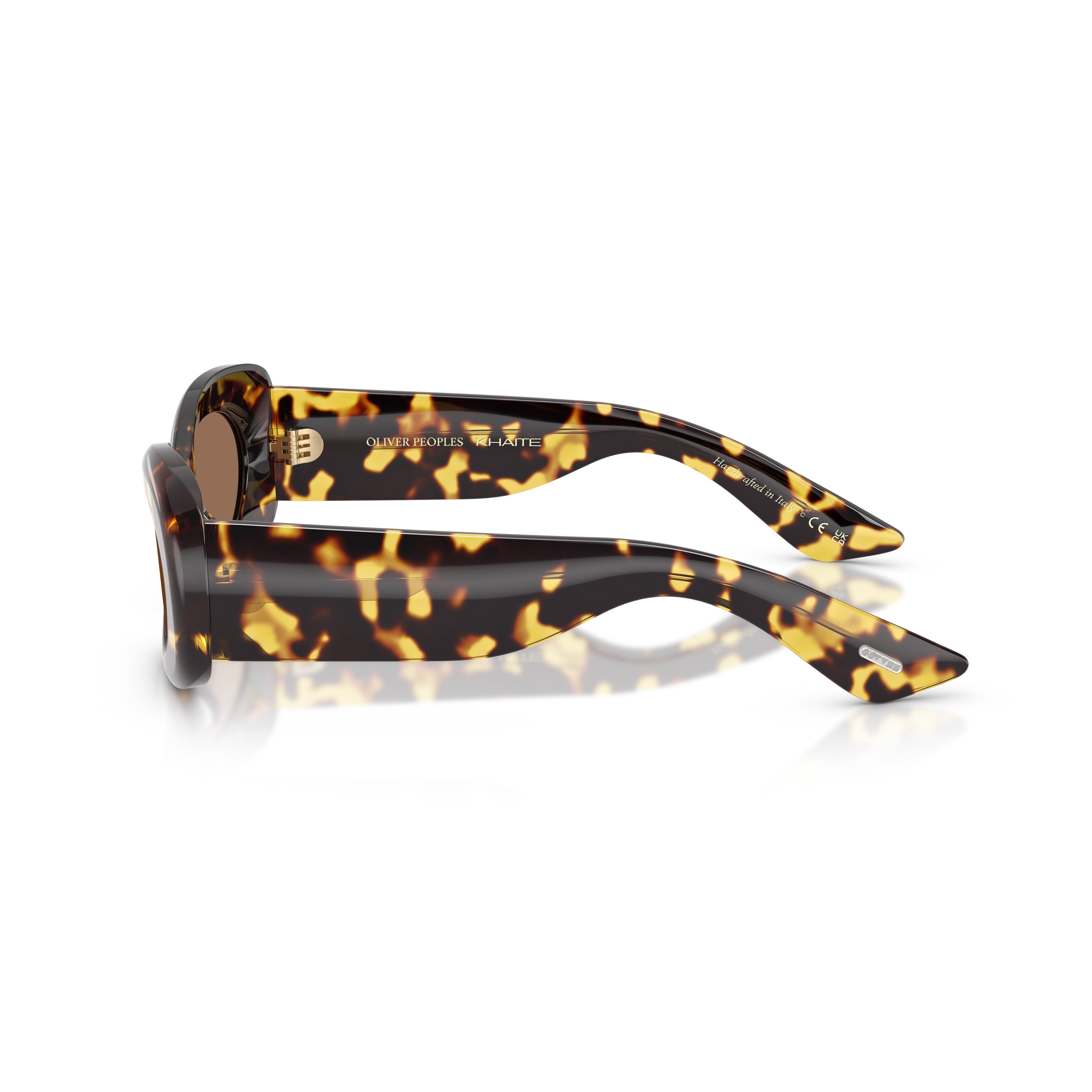 0ov5606su Oval Tortoiseshell Sunglasses with Bold Retro Design