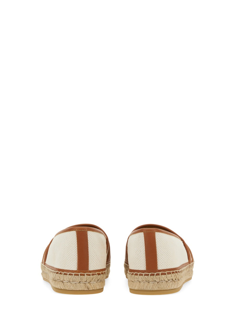 Espadrilles with Cross GG Pattern and Textured Sole