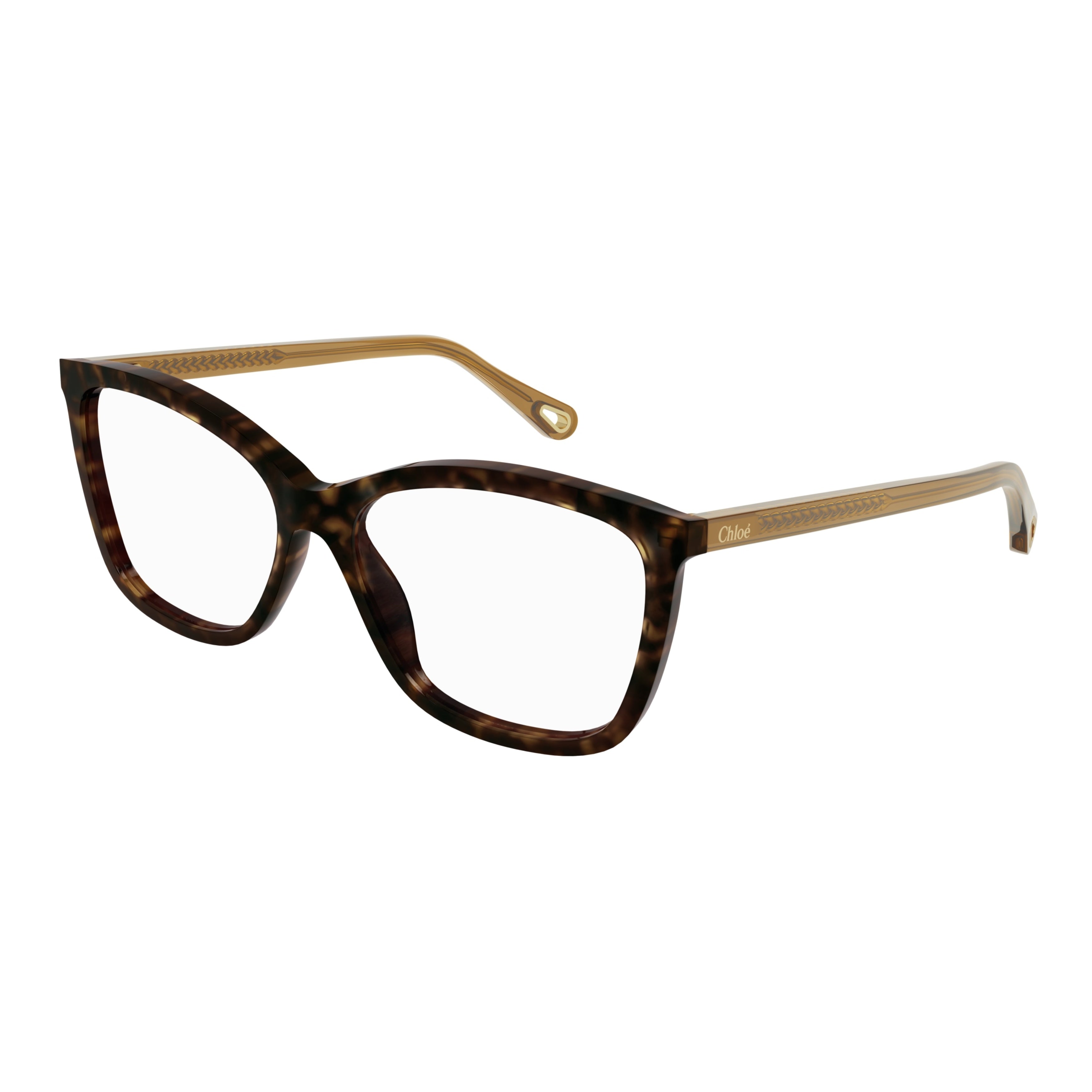 Ch0118o Square Tortoiseshell Eyeglasses