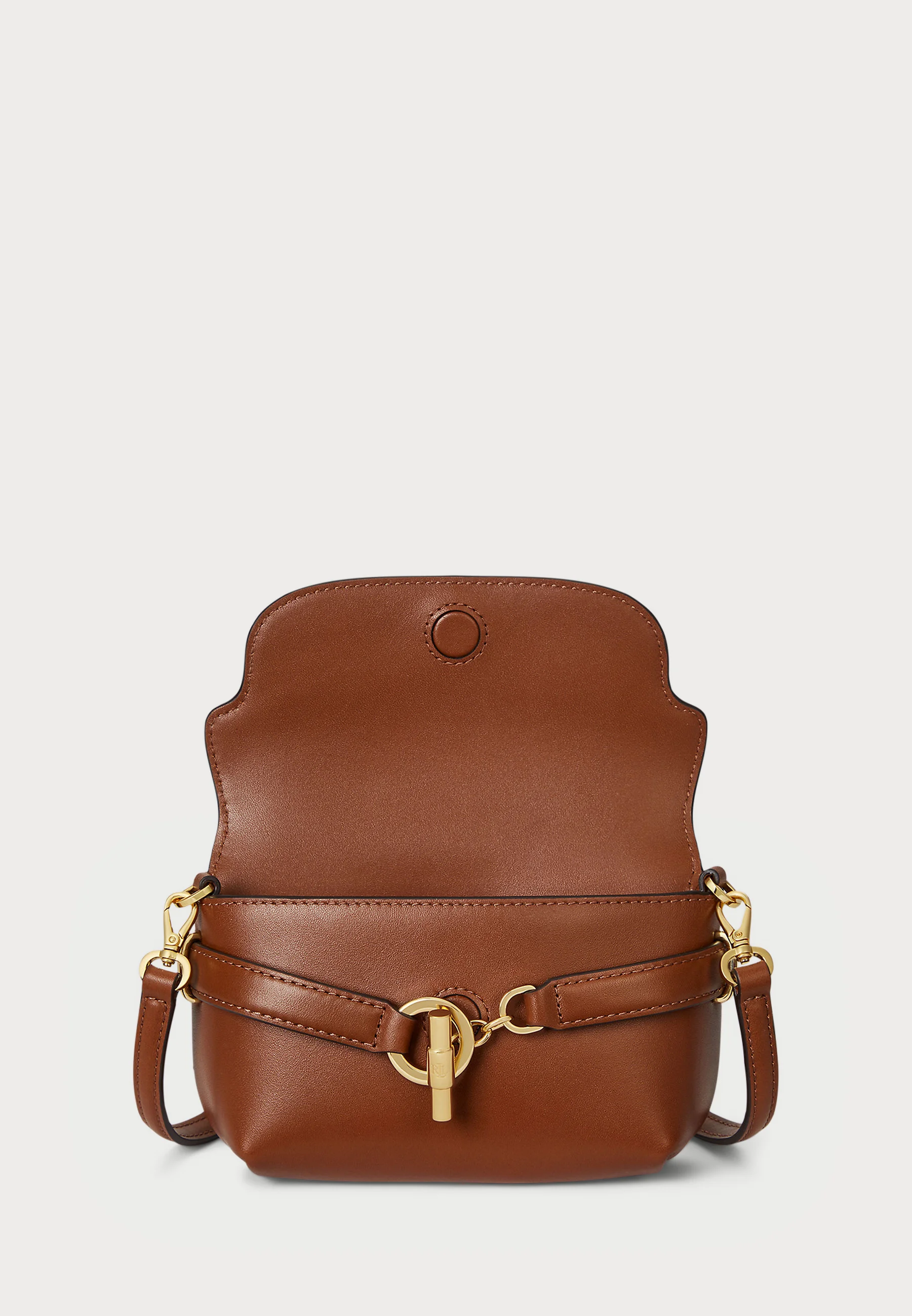 Brown Natural Smooth Leather Crossbody Bag